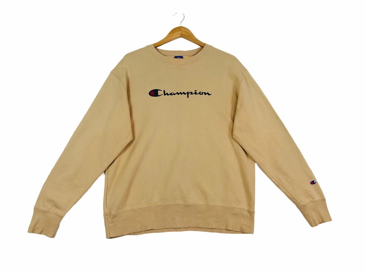 Vintage Vintage champion sweatshirt cream color Grailed