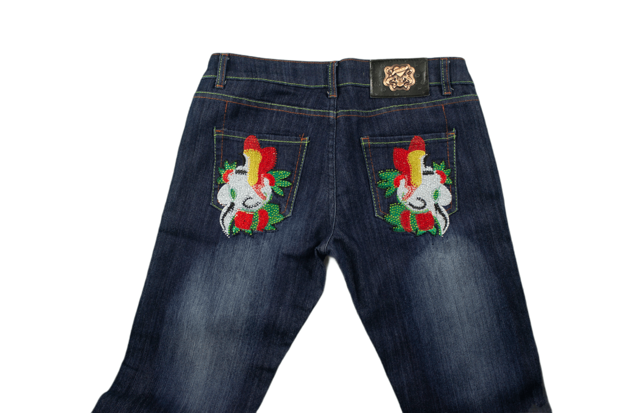 Christian Audigier Ed Hardy Drip Pants Jeans Size US 31 - 1 Thumbnail
