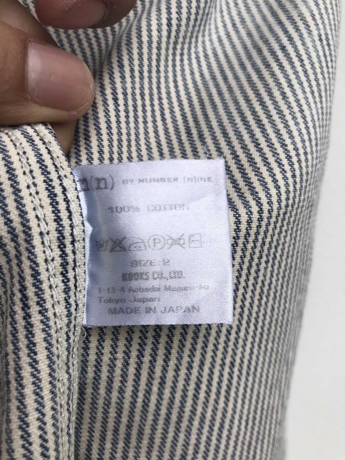 Number (N)ine Camp Collar Snap Button Heavy Cotton Long Sleeve Size US XS / EU 42 / 0 - 21 Thumbnail