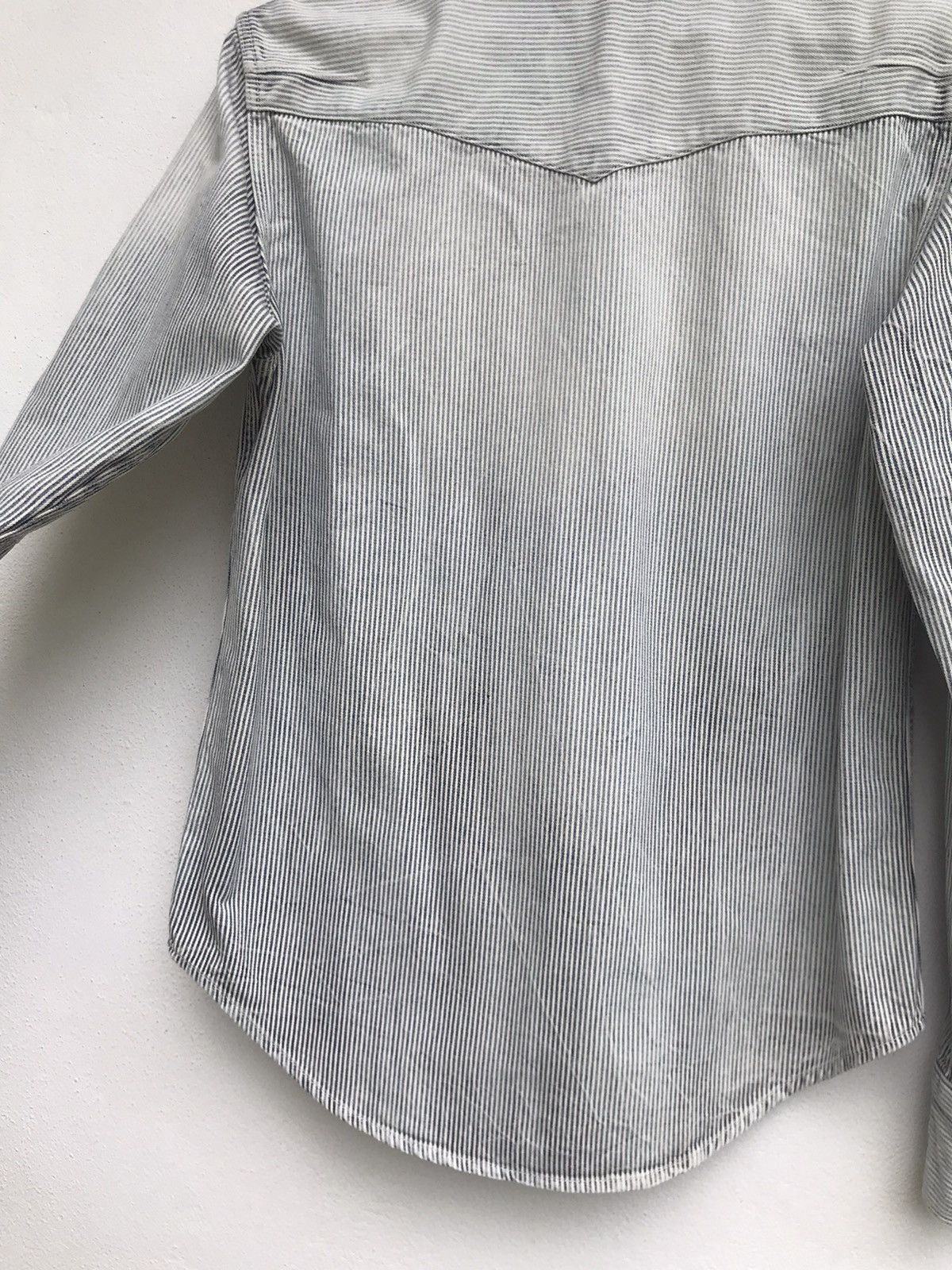 Number (N)ine Camp Collar Snap Button Heavy Cotton Long Sleeve Size US XS / EU 42 / 0 - 17 Thumbnail