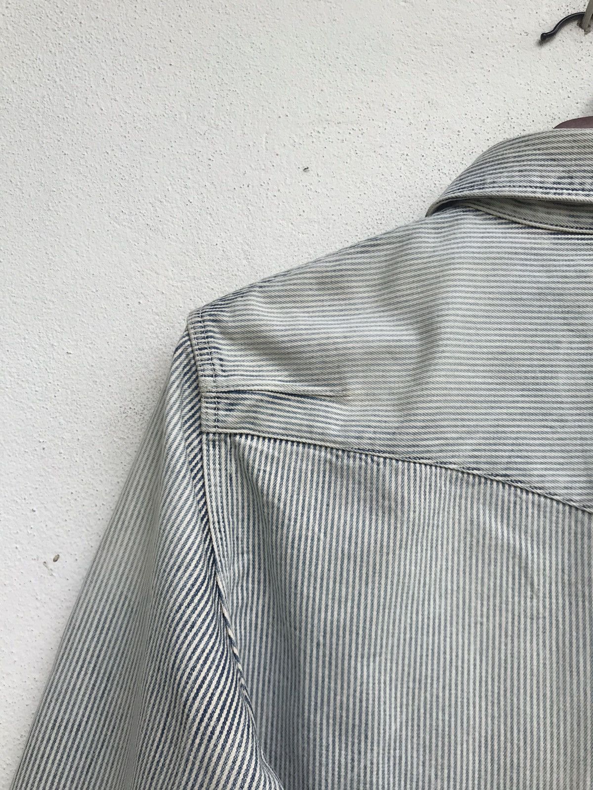 Number (N)ine Camp Collar Snap Button Heavy Cotton Long Sleeve Size US XS / EU 42 / 0 - 15 Thumbnail