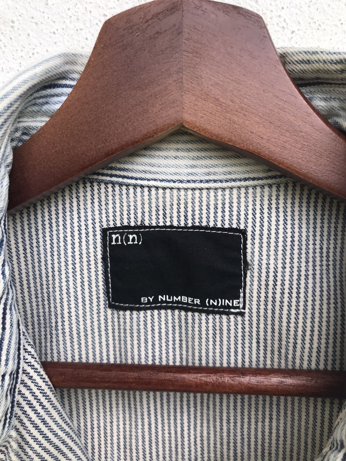 Number (N)ine Camp Collar Snap Button Heavy Cotton Long Sleeve Size US XS / EU 42 / 0 - 18 Thumbnail