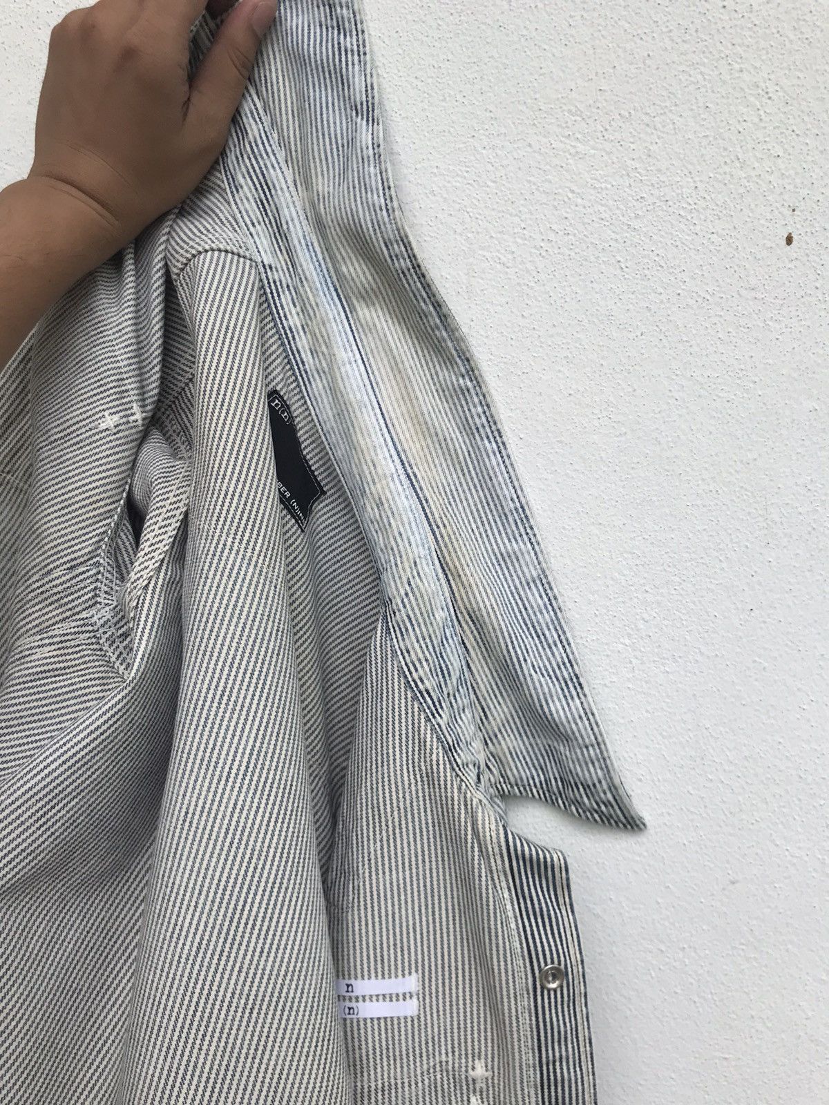 Number (N)ine Camp Collar Snap Button Heavy Cotton Long Sleeve Size US XS / EU 42 / 0 - 24 Thumbnail