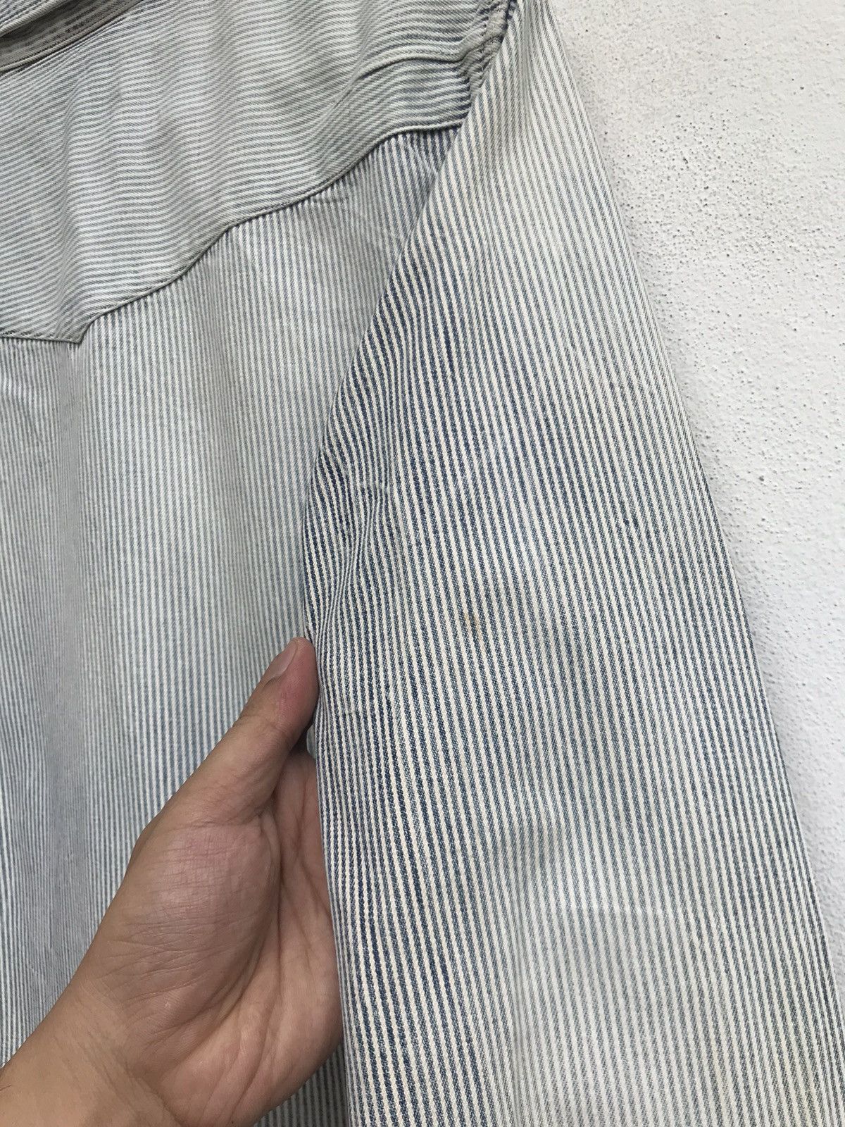 Number (N)ine Camp Collar Snap Button Heavy Cotton Long Sleeve Size US XS / EU 42 / 0 - 14 Thumbnail