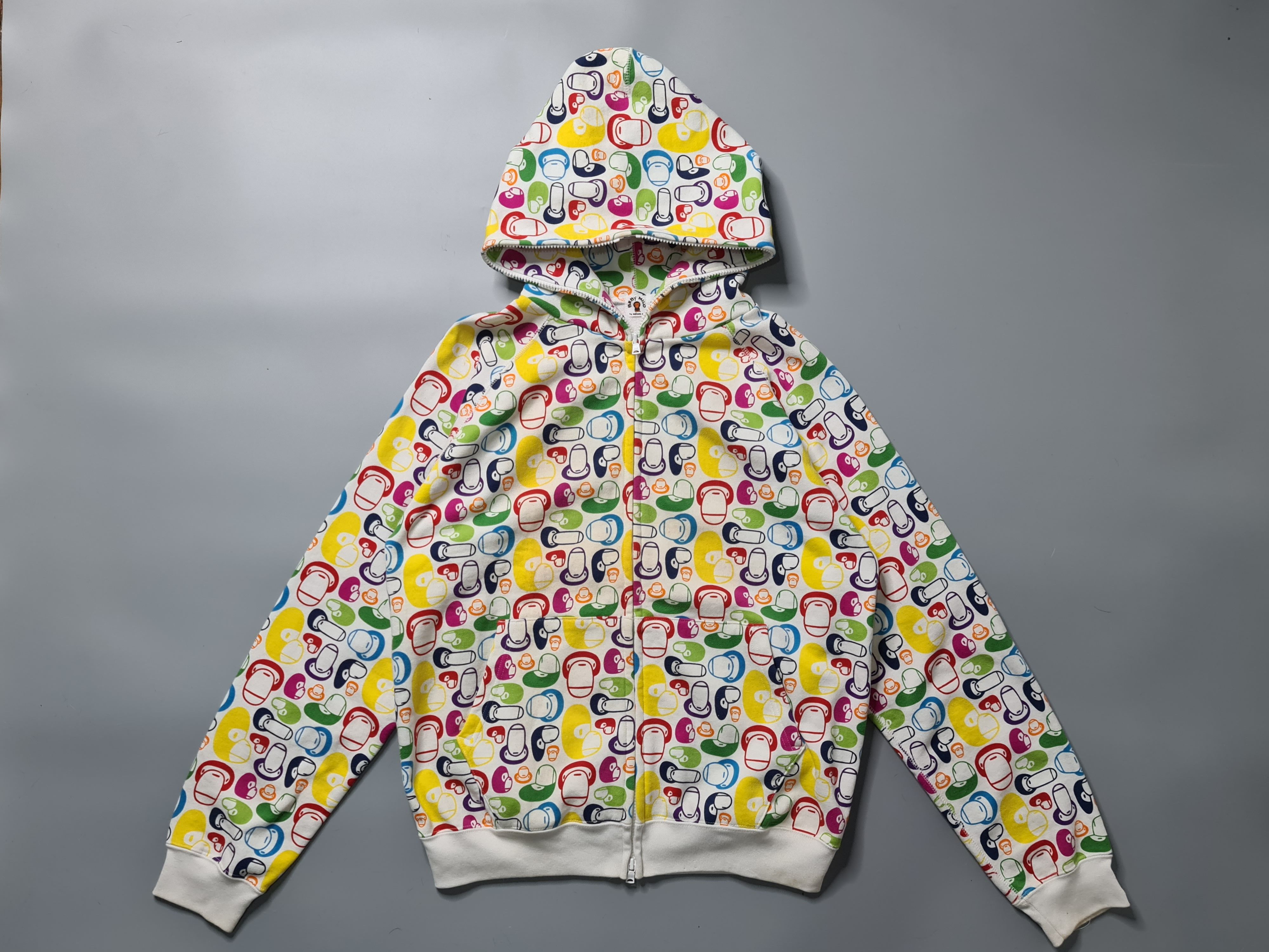Bape BAPE - OG Baby Milo Multicolor Full Zip Hoodie | Grailed