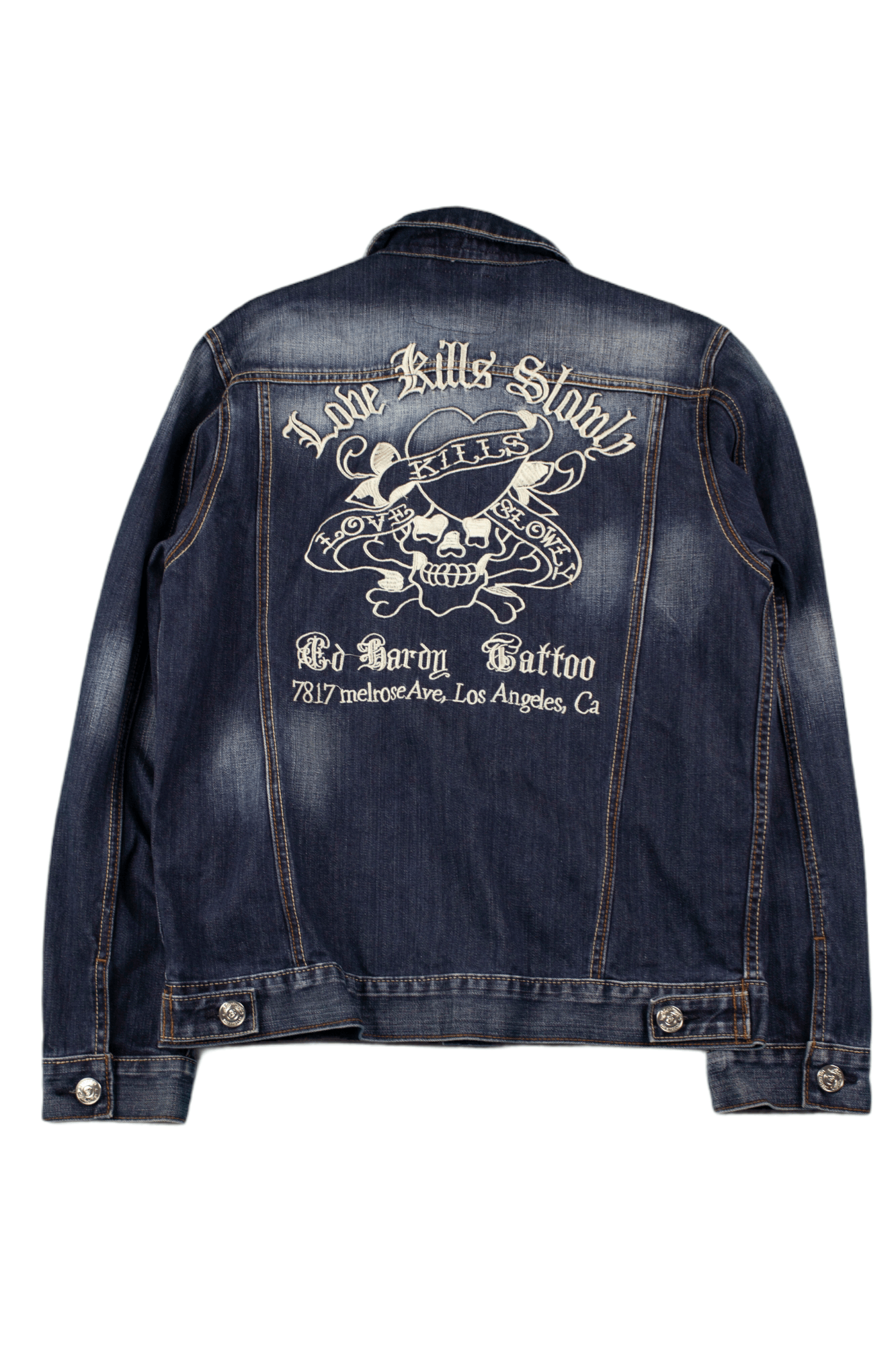 Christian Audigier Ed Hardy Denim Jacket Drip Size US M / EU 48-50 / 2 - 3 Thumbnail