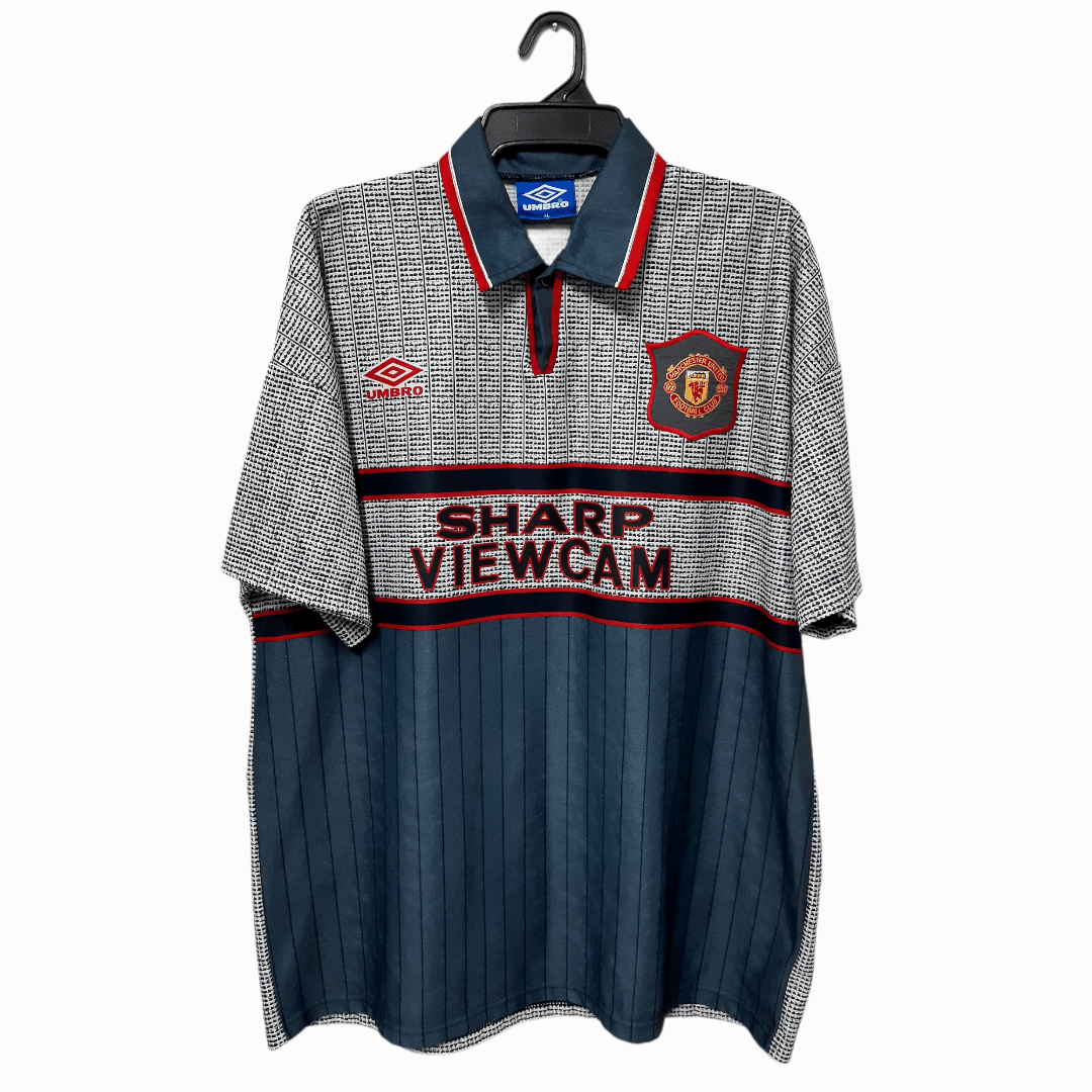 Vintage Manchester united away jersey vintage 95/96 Size US XL / EU 56 / 4 - 1 Thumbnail