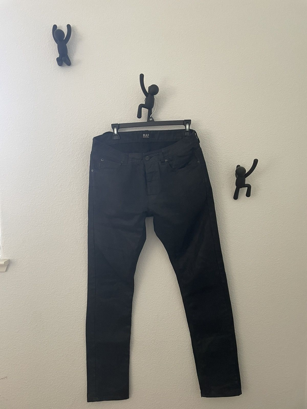 Raf by Raf Simons Raf by Raf Simmons- Waxed/ Coated Denim Pants