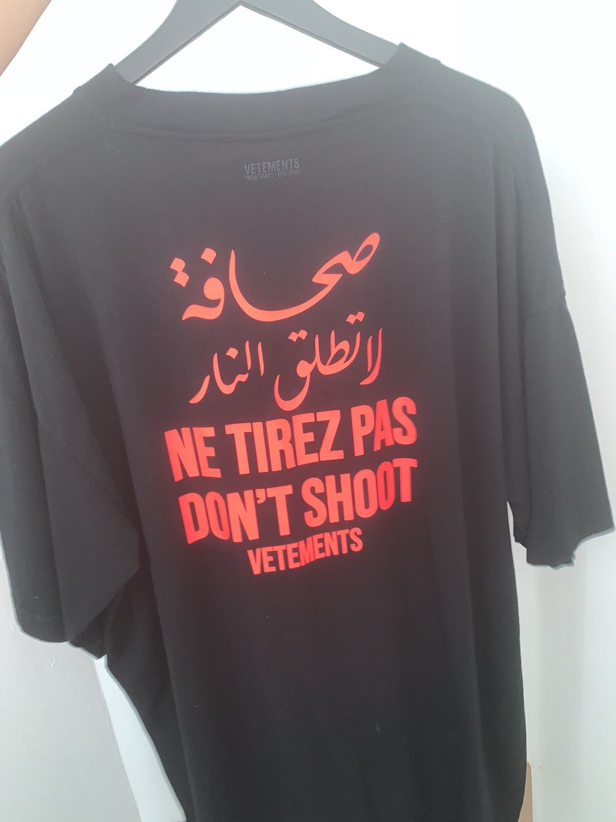 Vetements Vetements SS20 Don’t Shoot T-shirt Size US XS / EU 42 / 0 - 3 Thumbnail