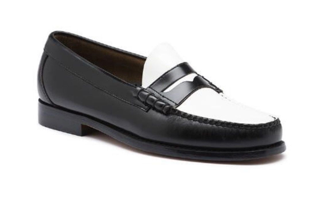 Weejuns By Bass Bass Weejuns Larson Colorblock Black/White Loafer sz ...