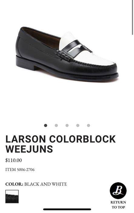 larson colorblock weejuns