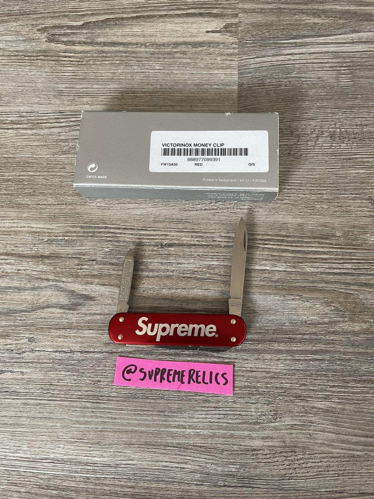 Supreme × Victorinox FW15 Supreme Victorinox Money Clip