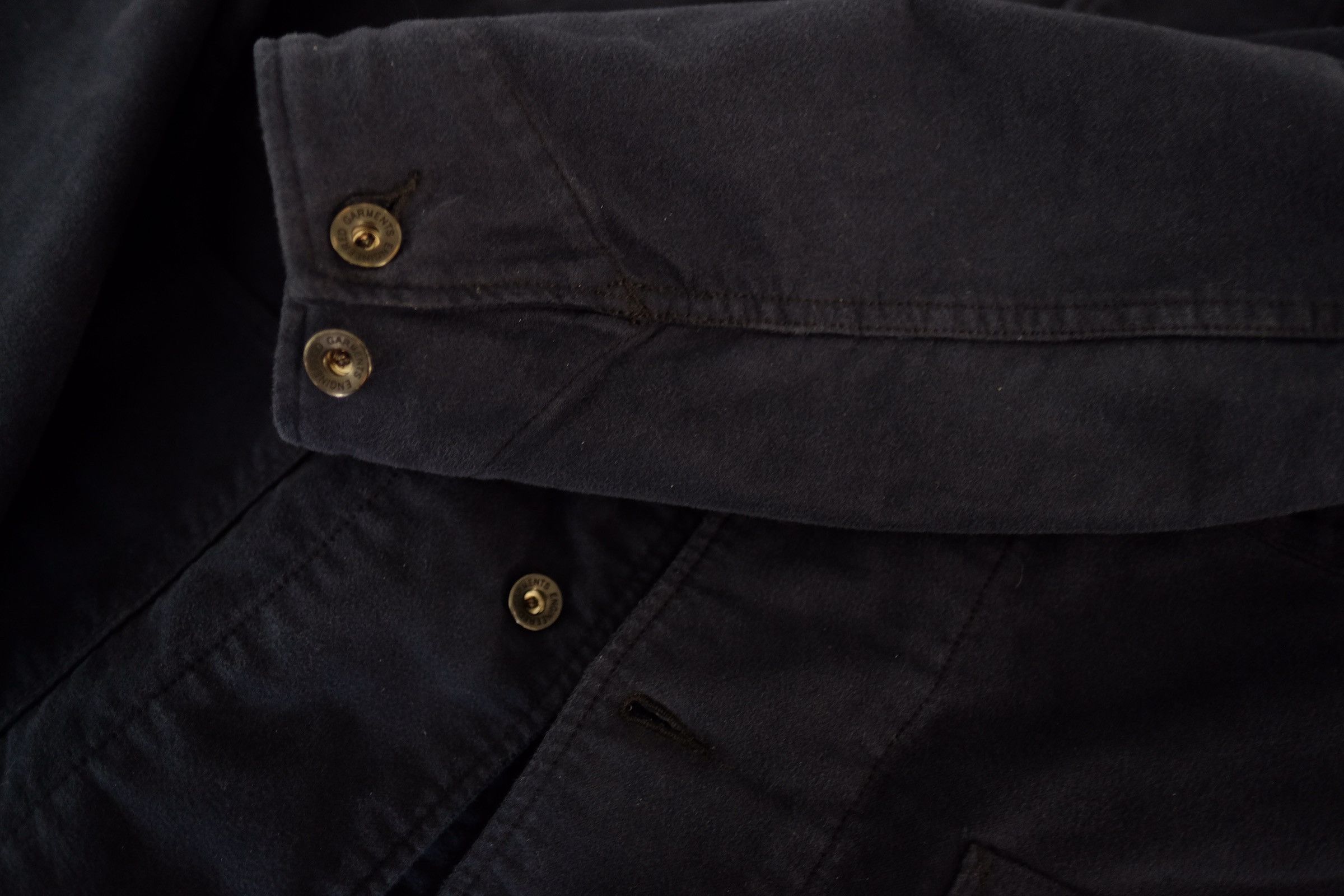 Engineered Garments EG X The Bureau Belfast Navy Blue Moleskin Portview Jacket Size US L / EU 52-54 / 3 - 5 Thumbnail