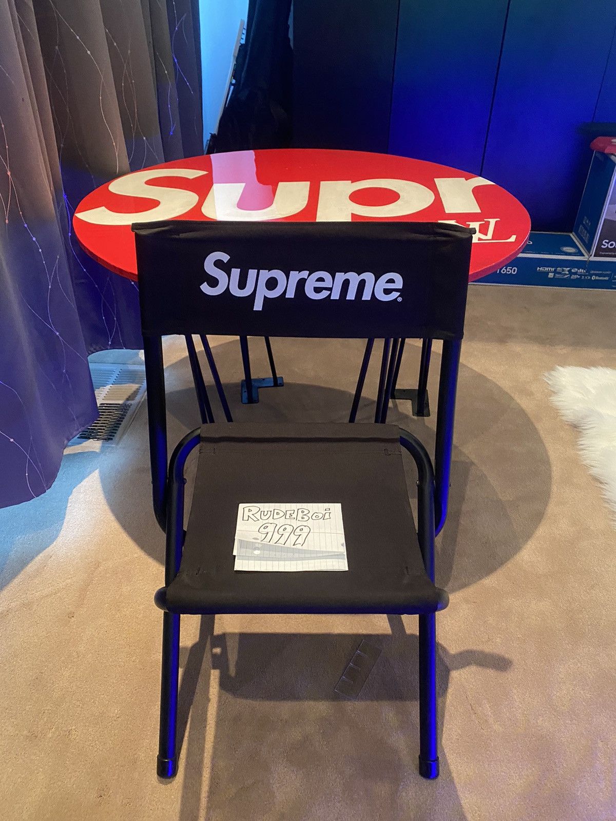 Supreme fashion coleman folding chair