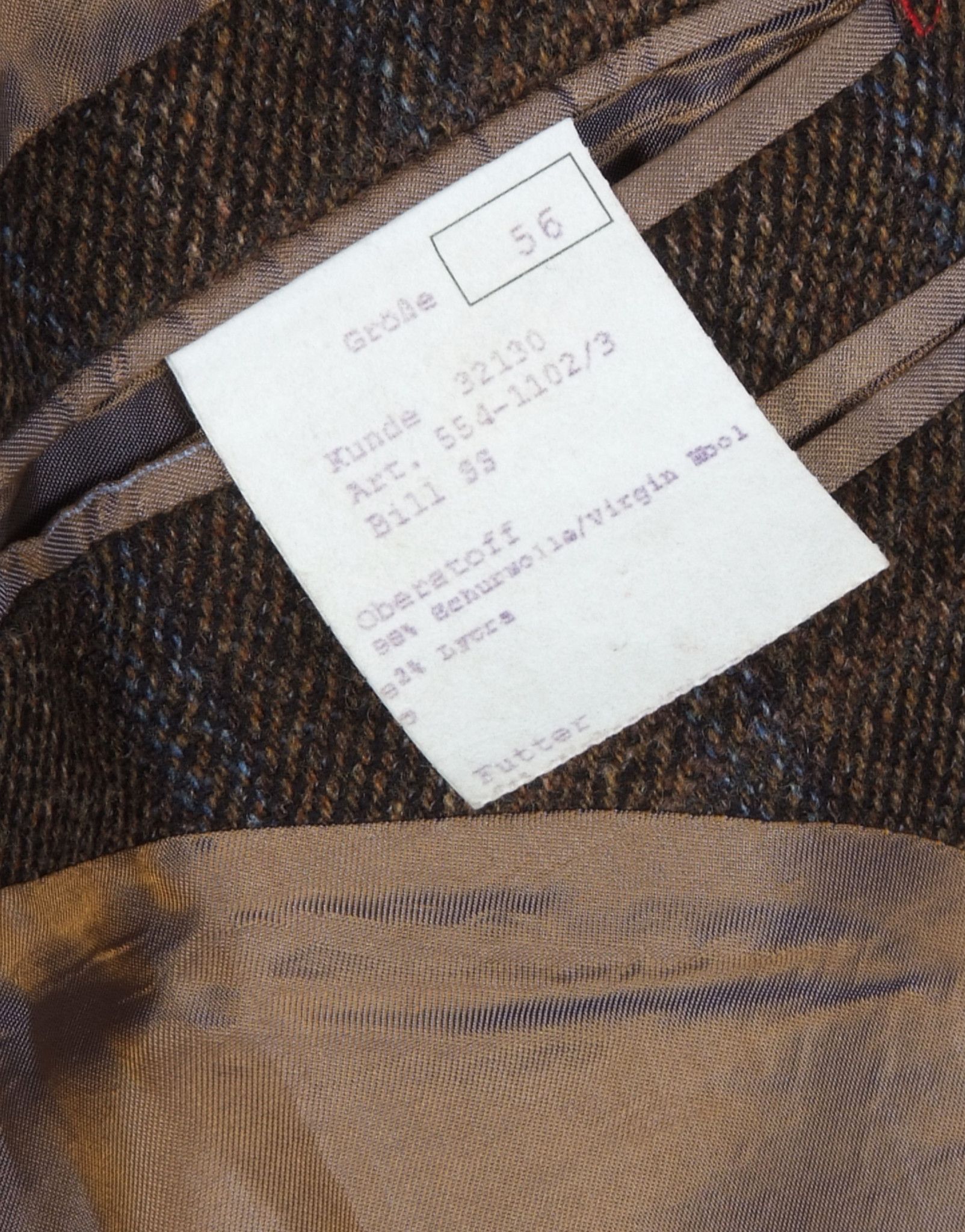 Vintage Vintage Bottoli Checkered Wool Tweed Blazer Size 46R - 8 Thumbnail