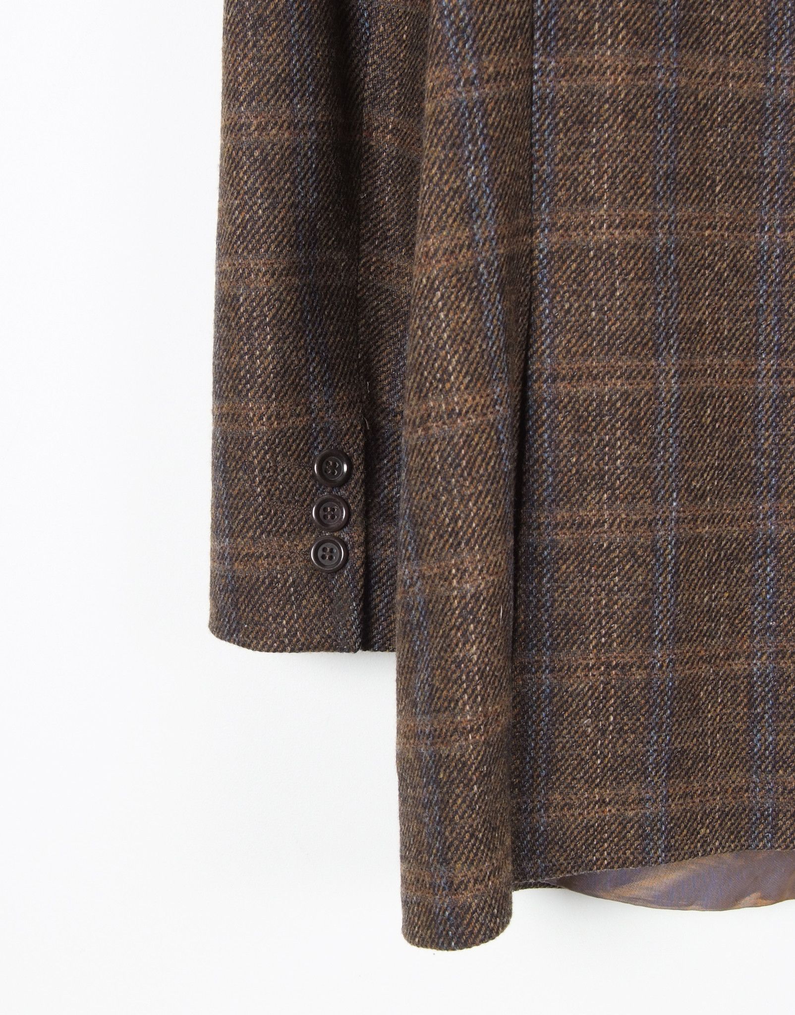 Vintage Vintage Bottoli Checkered Wool Tweed Blazer Size 46R - 6 Thumbnail