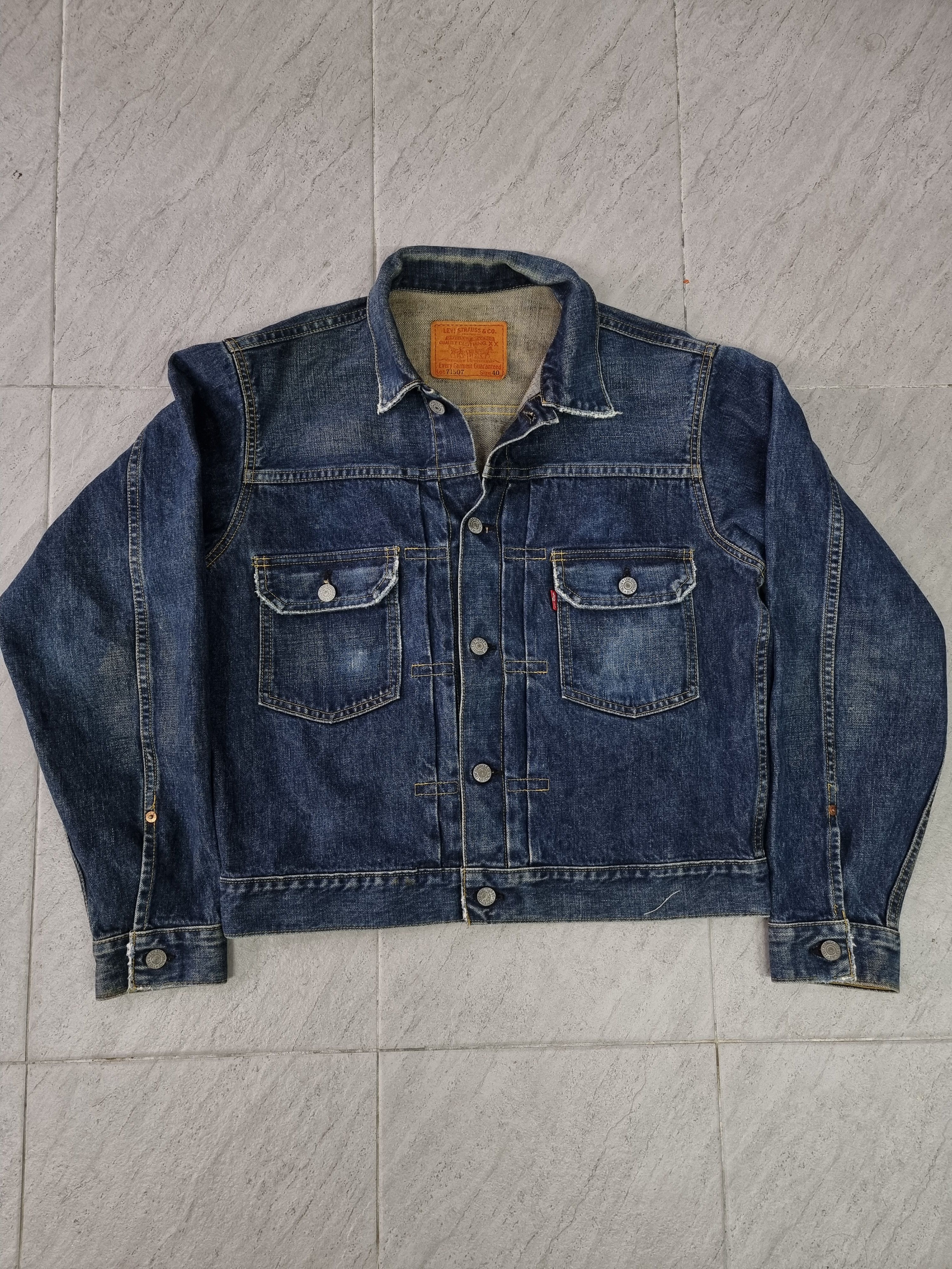 Vintage LEVIS 507 BIG E SELVEDGE LIKE NEW DEADSTOCK s38 JACKET ty