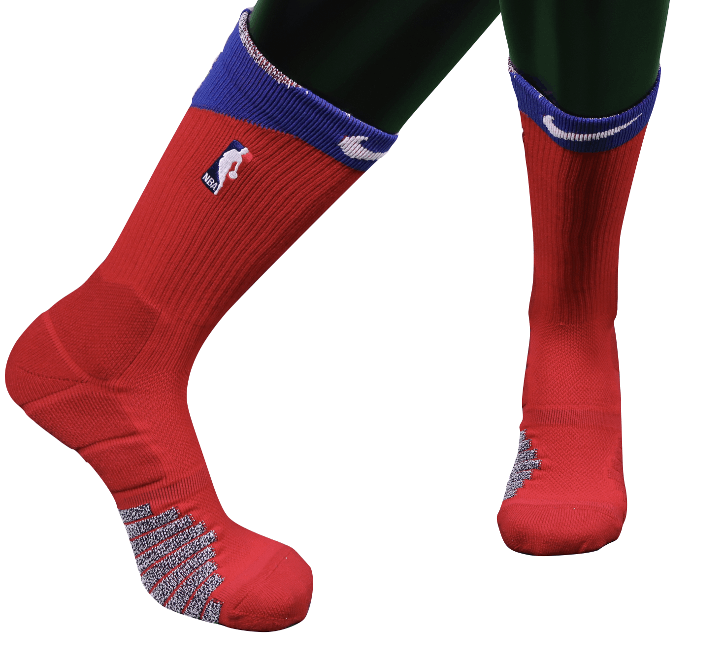 NBA Nike New Nike 2XL NBA Authentic Team Issue Detroit Pistons Socks Grailed