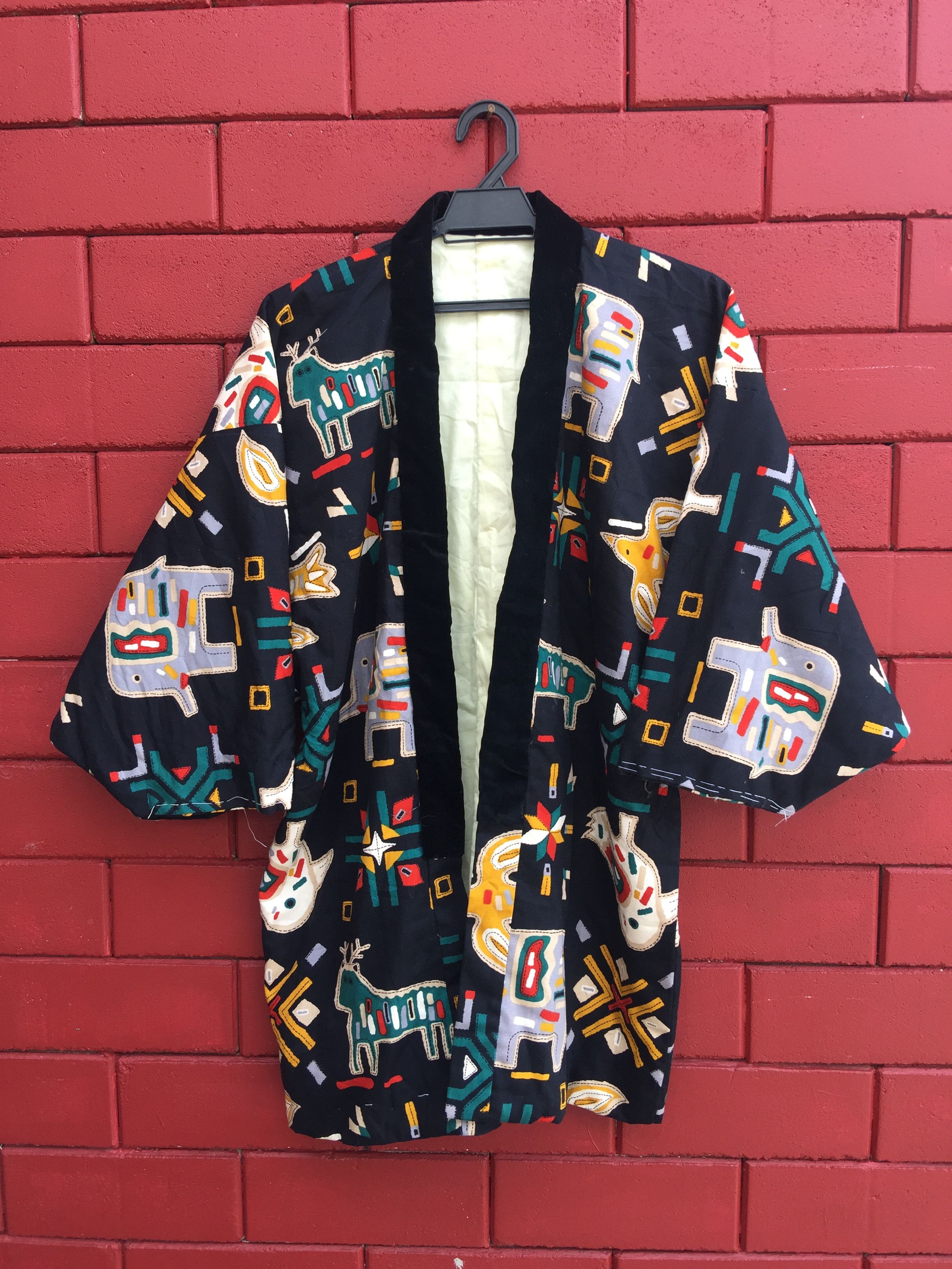Japanese Brand Vintage Animal Theme Kimono Travis Scott Fashion Style Size US XL / EU 56 / 4 - 1 Thumbnail