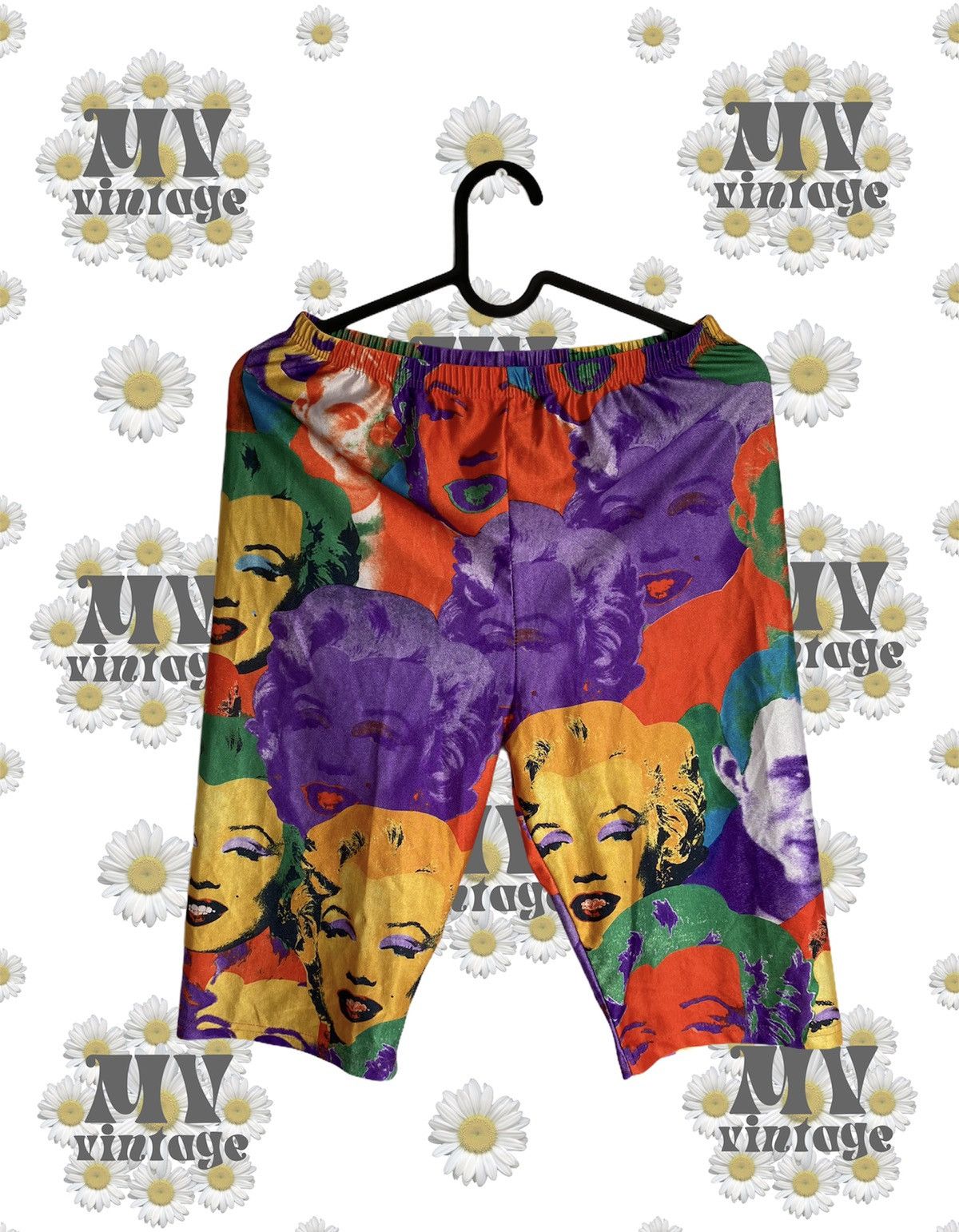 Vintage Vintage Marilyn Monroe Leggings Shorts Art Tee Size 30" / US 8 / IT 44 - 1 Thumbnail