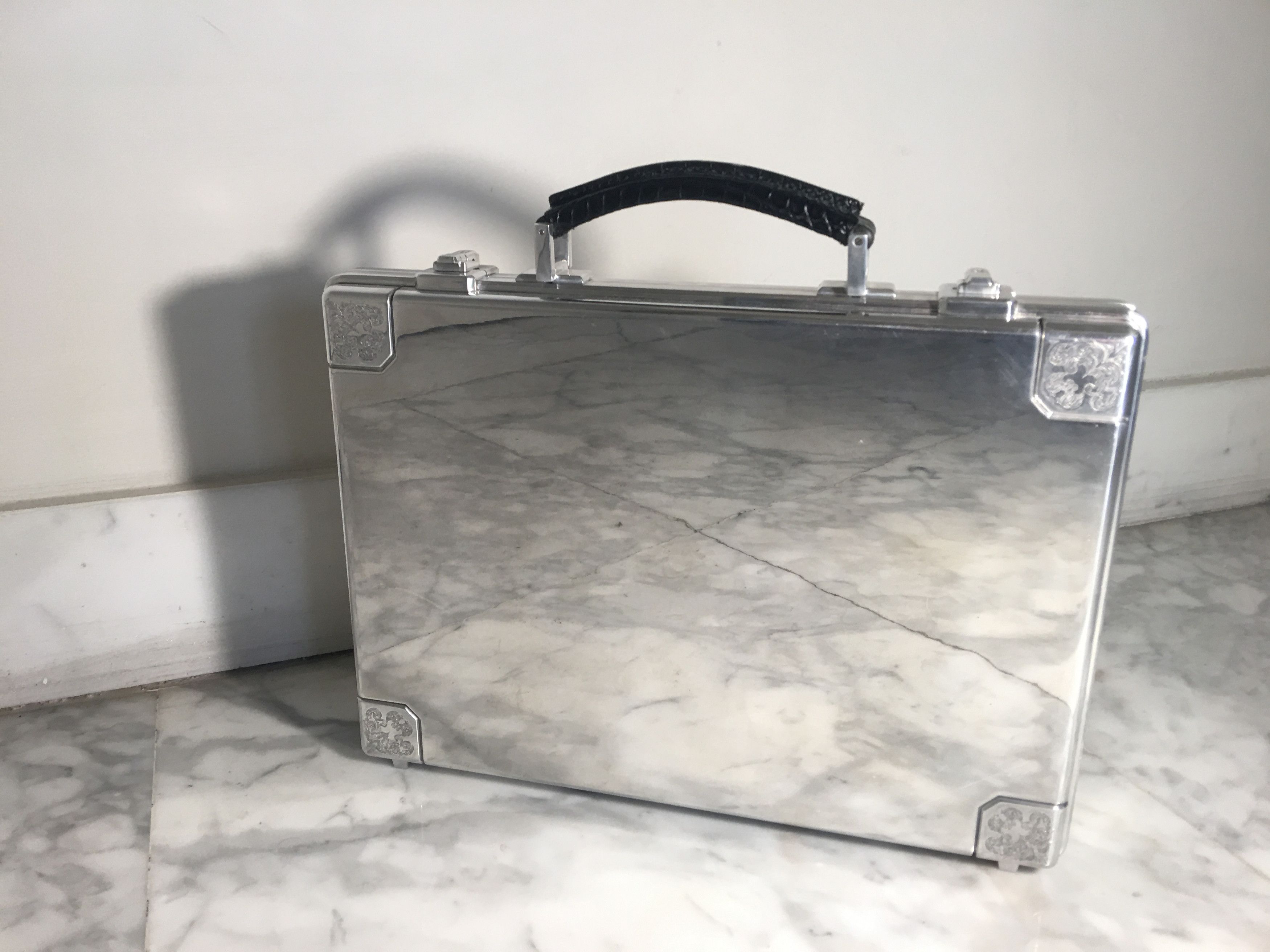 Brioni BRIONI Ultra Slim Aluminium Case Size ONE SIZE - 1 Thumbnail