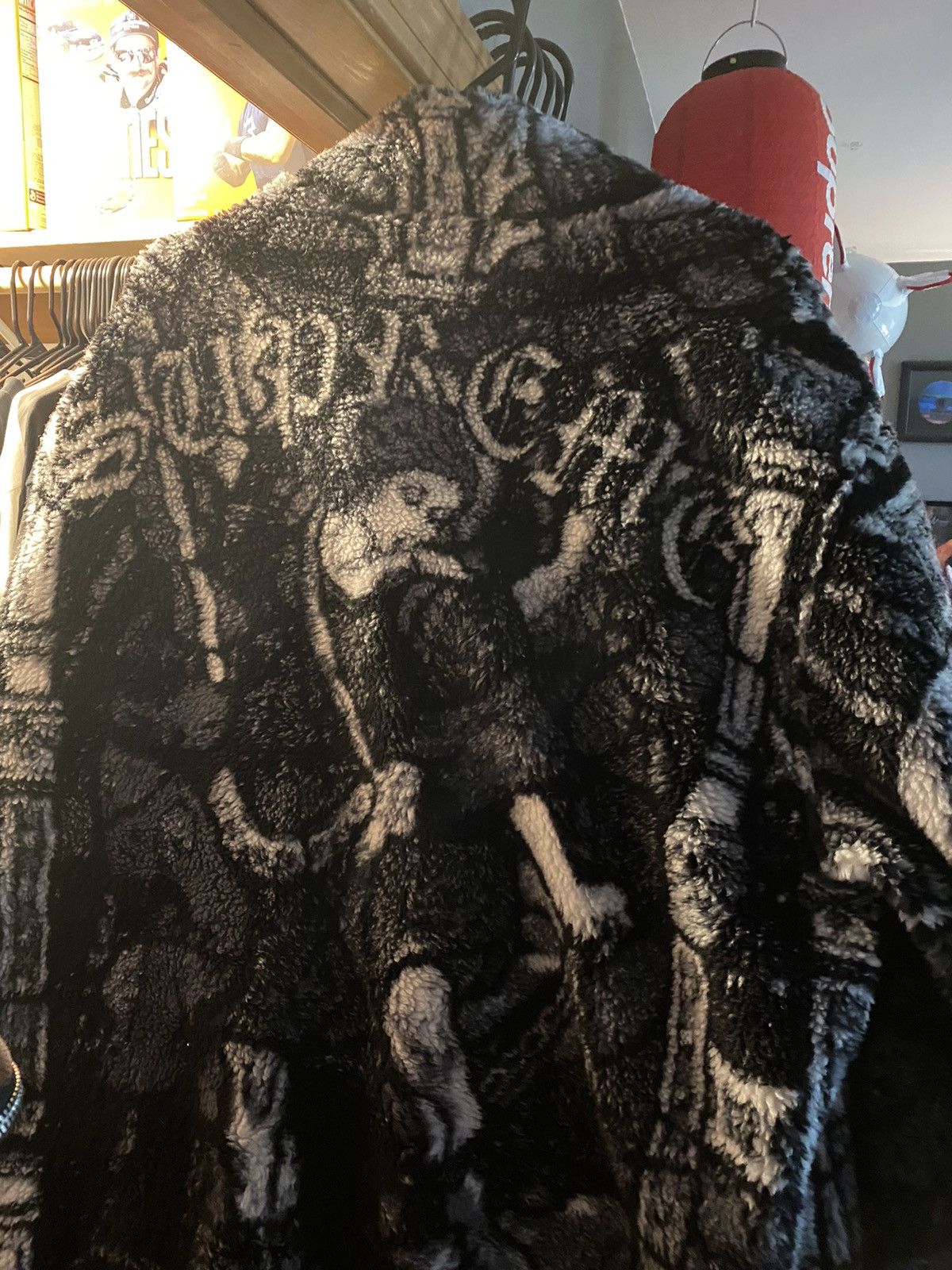 Supreme Supreme Saint Michael Fleece Jacket - Black | Grailed