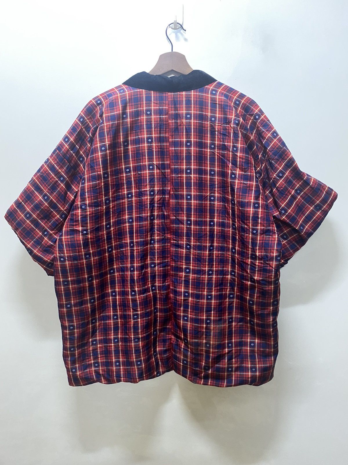 Japanese Brand Vintage 90s ichimatsu checkered tartan padded kimono k6 Size US L / EU 52-54 / 3 - 5 Thumbnail
