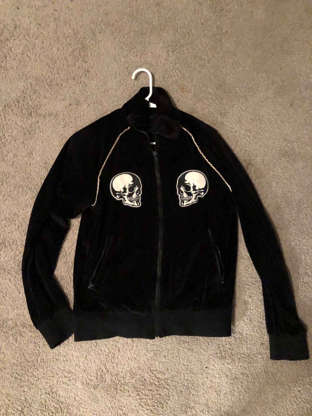 Number (N)ine Double Skull Velour Track Jacket | Grailed