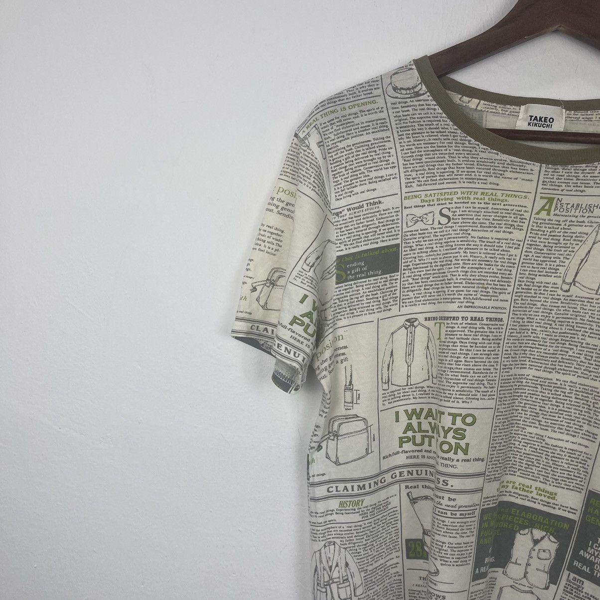 Japanese Brand Takeo Kikuchi Overprint Tee Size US M / EU 48-50 / 2 - 6 Thumbnail