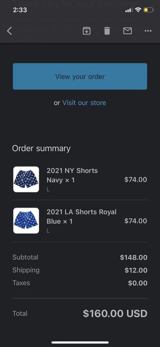 BLUE BRAVEST STUDIOS LV SHORTS SIZE LARGE BRAND - Depop