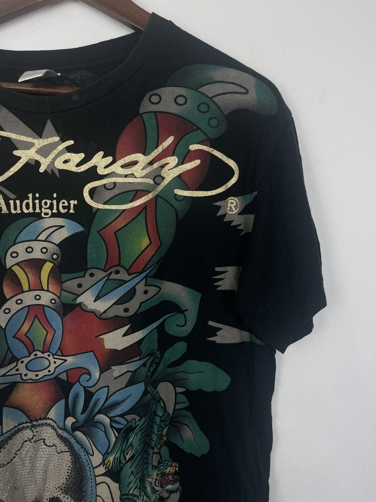 Christian Audigier ed hardy big skull tee Size US XL / EU 56 / 4 - 4 Thumbnail