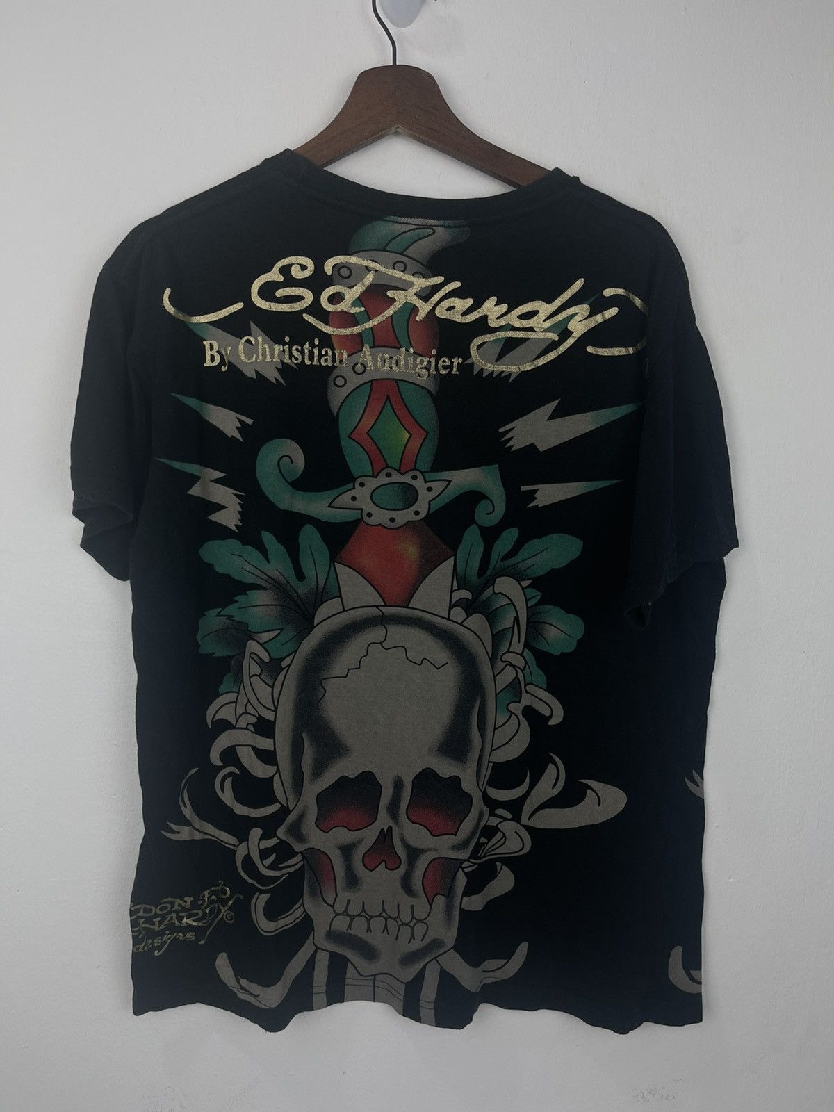 Christian Audigier ed hardy big skull tee Size US XL / EU 56 / 4 - 5 Thumbnail