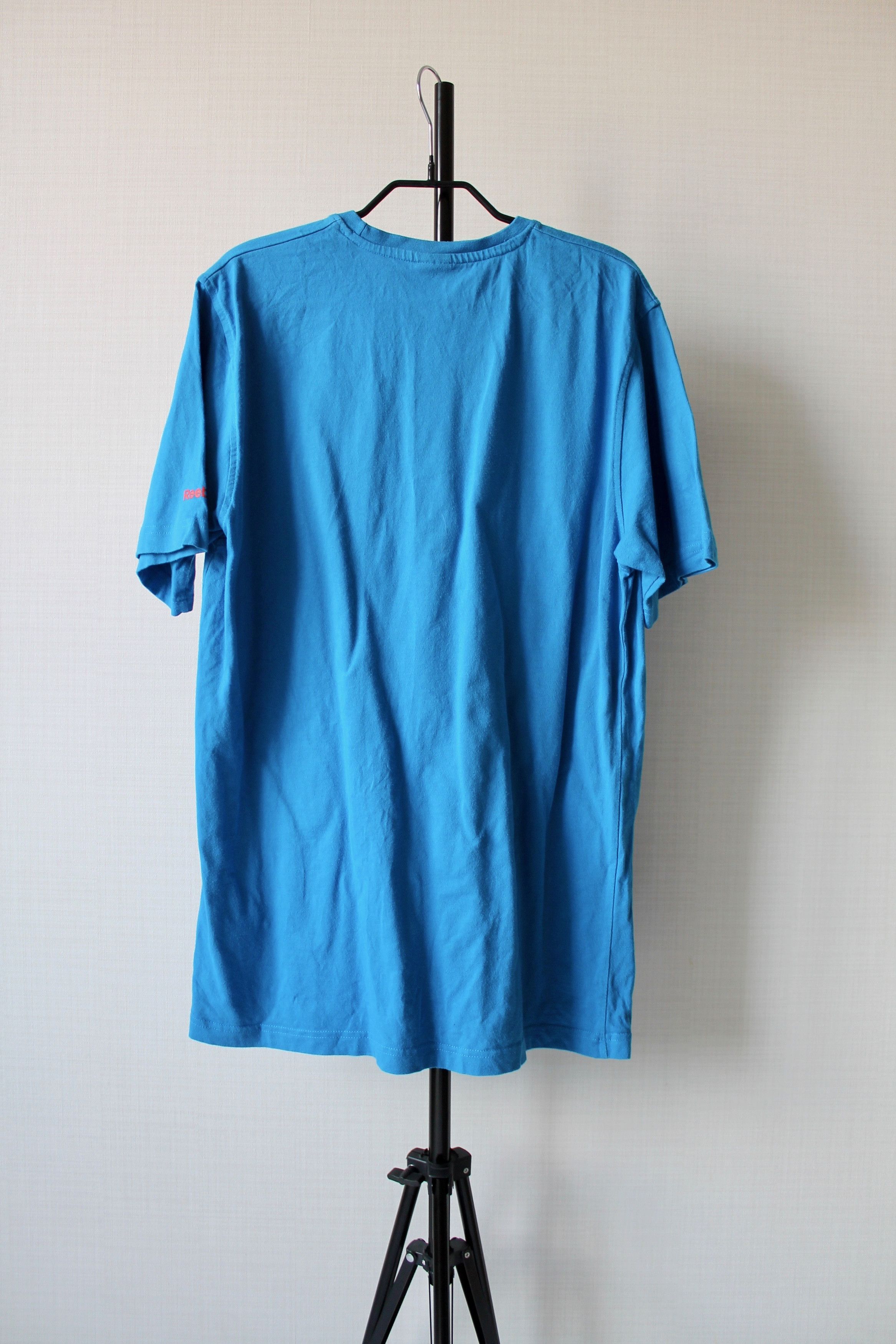 Reebok REEBOK Big LOGO t-shirt Vintage Blue Size US L / EU 52-54 / 3 - 5 Thumbnail
