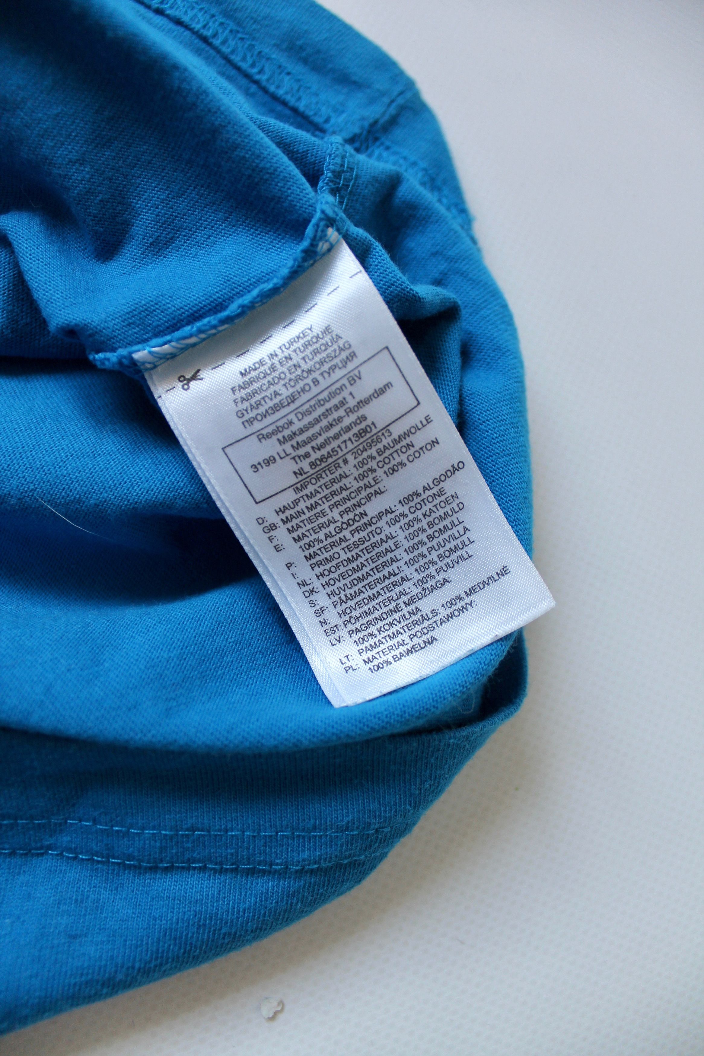 Reebok REEBOK Big LOGO t-shirt Vintage Blue Size US L / EU 52-54 / 3 - 9 Thumbnail