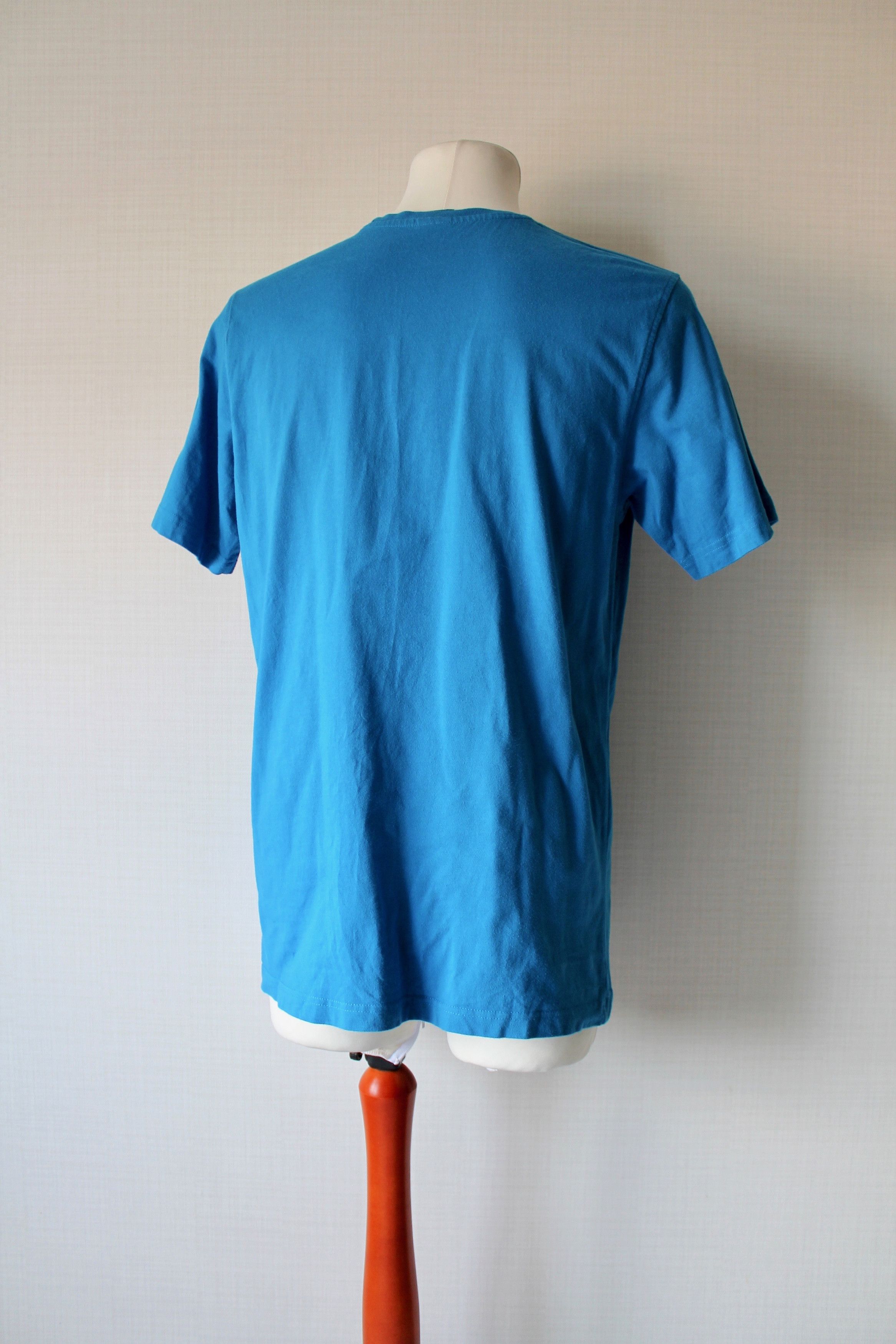 Reebok REEBOK Big LOGO t-shirt Vintage Blue Size US L / EU 52-54 / 3 - 12 Thumbnail