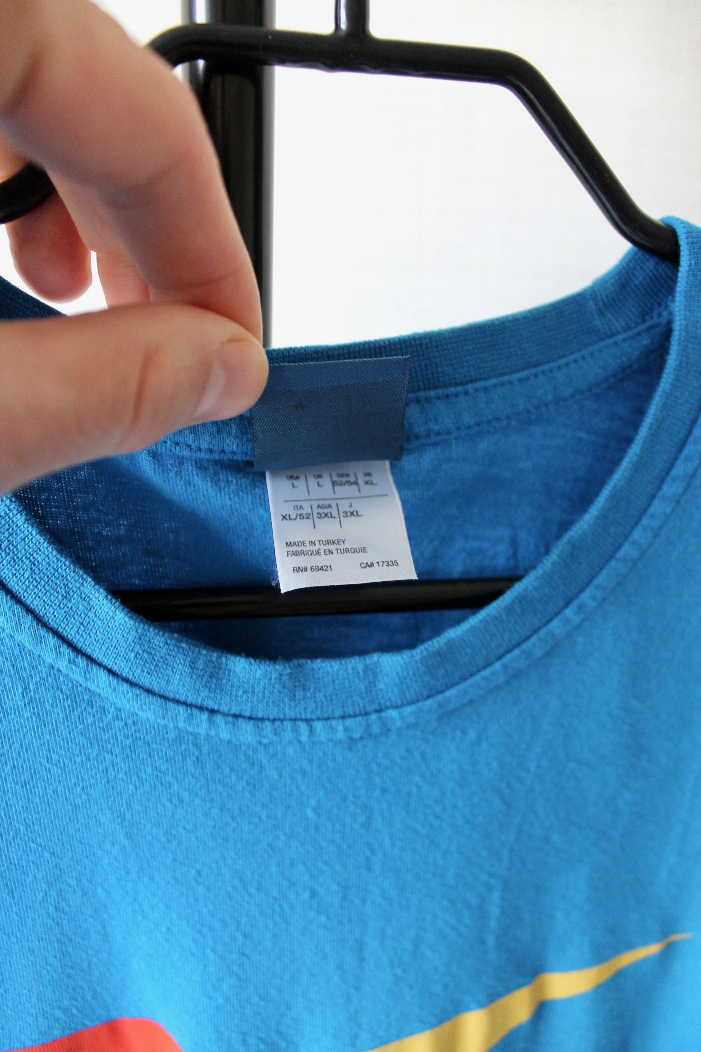 Reebok REEBOK Big LOGO t-shirt Vintage Blue Size US L / EU 52-54 / 3 - 4 Thumbnail
