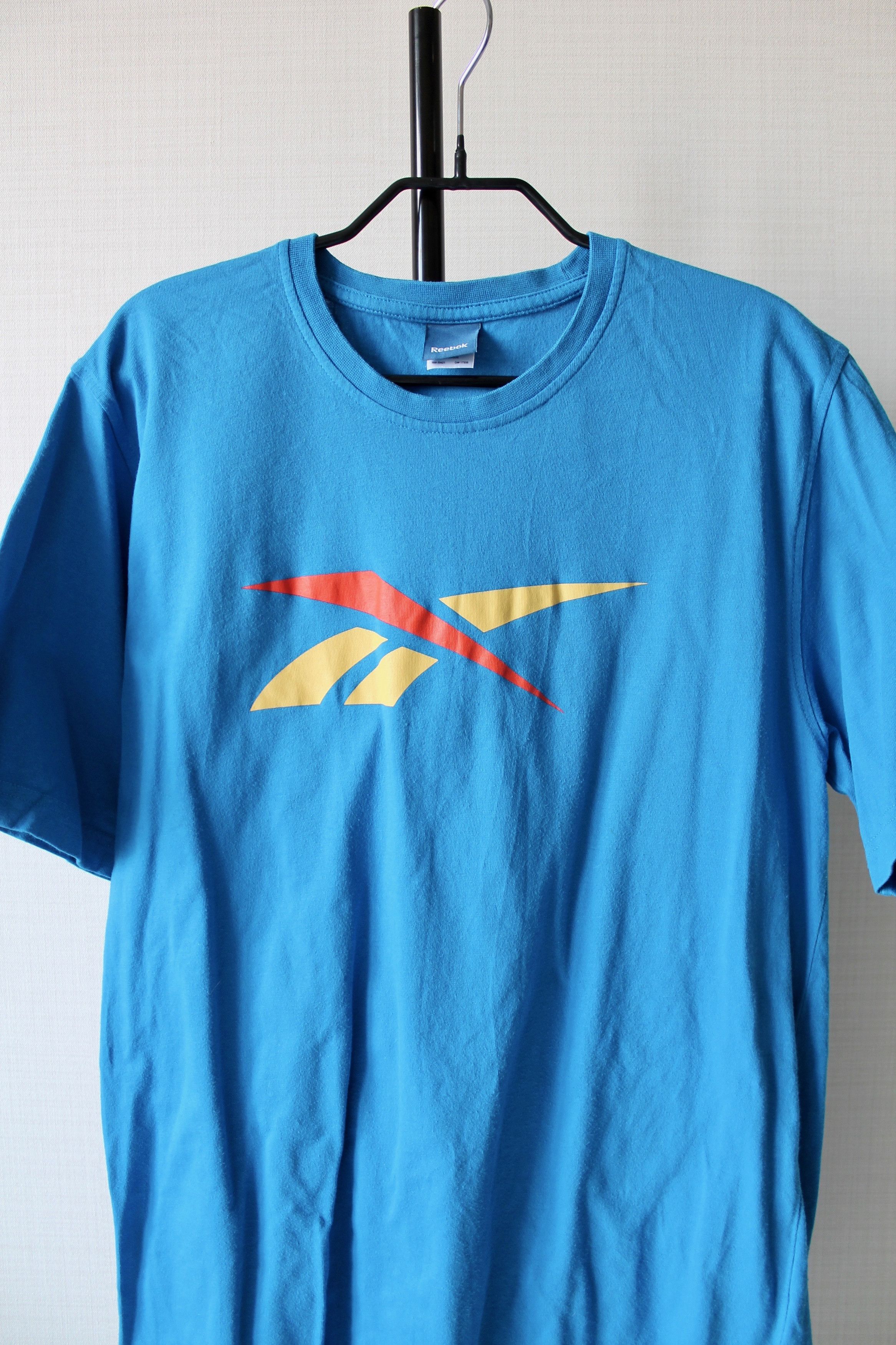 Reebok REEBOK Big LOGO t-shirt Vintage Blue Size US L / EU 52-54 / 3 - 2 Thumbnail