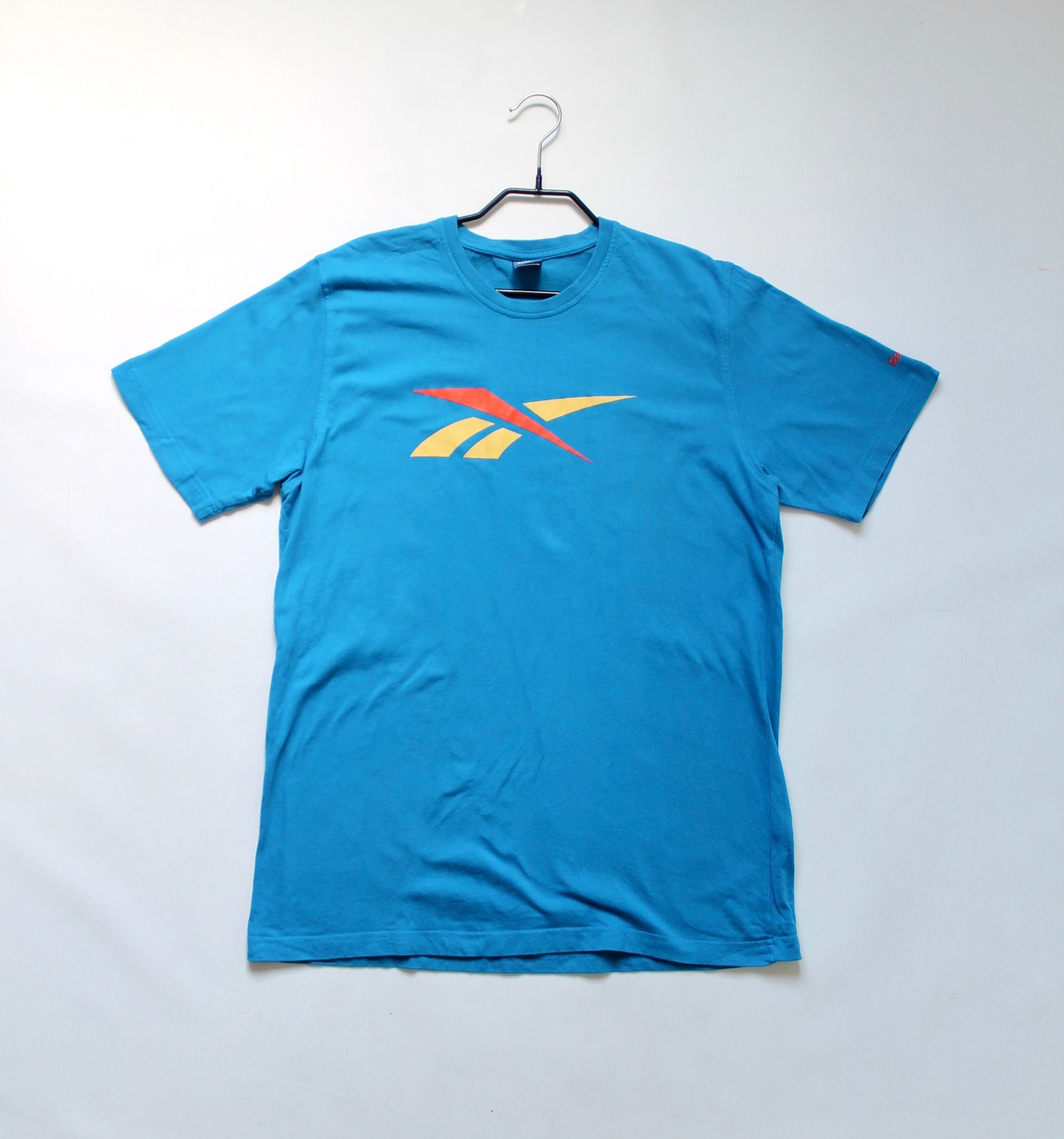 Reebok REEBOK Big LOGO t-shirt Vintage Blue Size US L / EU 52-54 / 3 - 6 Thumbnail