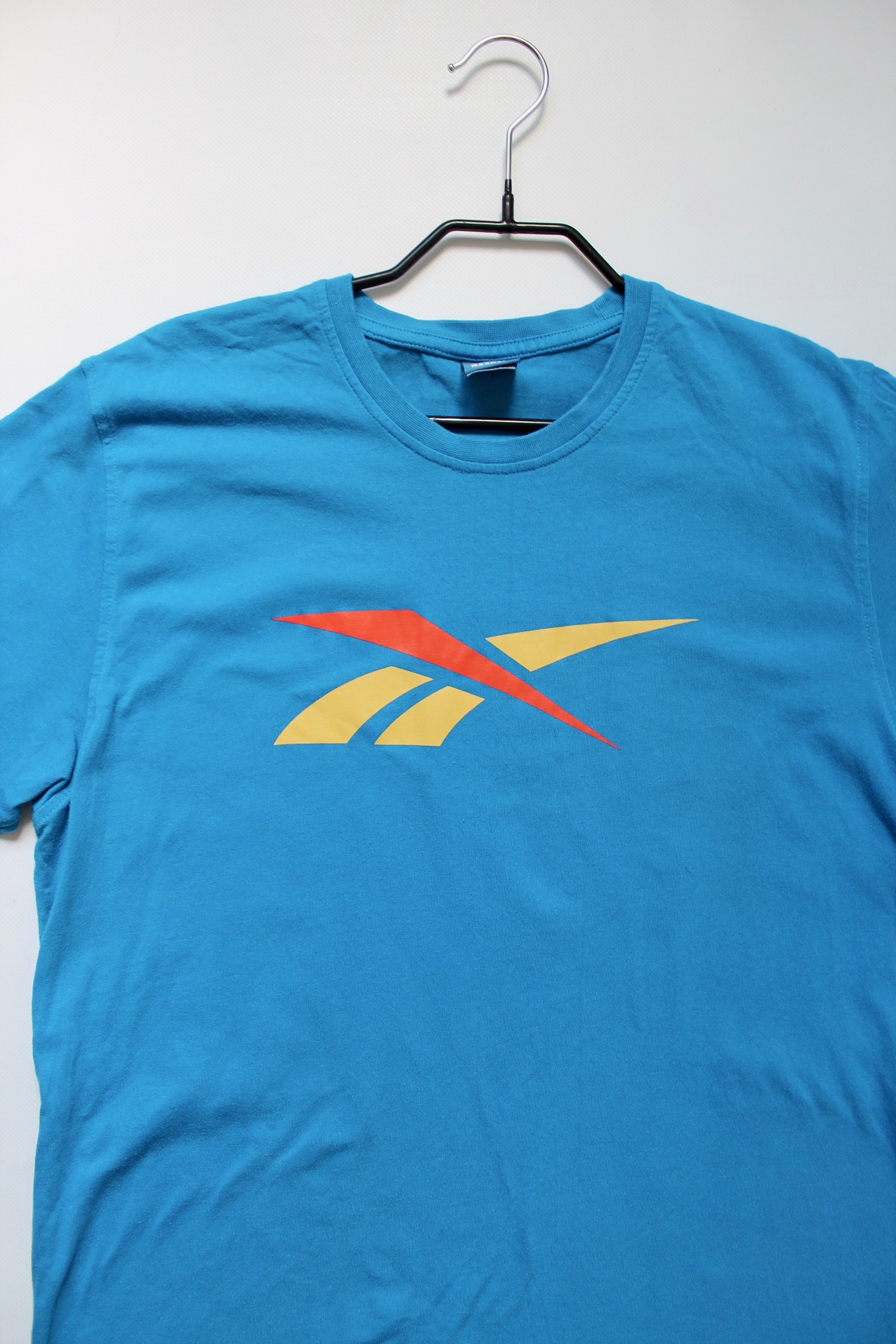 Reebok REEBOK Big LOGO t-shirt Vintage Blue Size US L / EU 52-54 / 3 - 7 Thumbnail