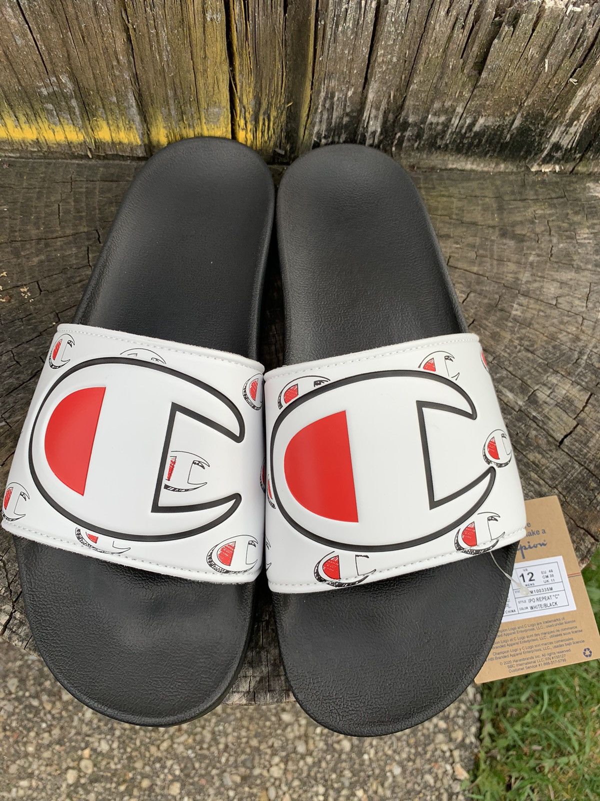 Champion IPO REPEAT C slides NWT Grailed