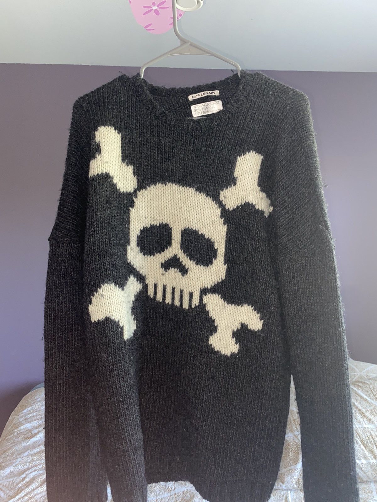 Drain Gang × Our Legacy Skull Knit Sweater | Grailed
