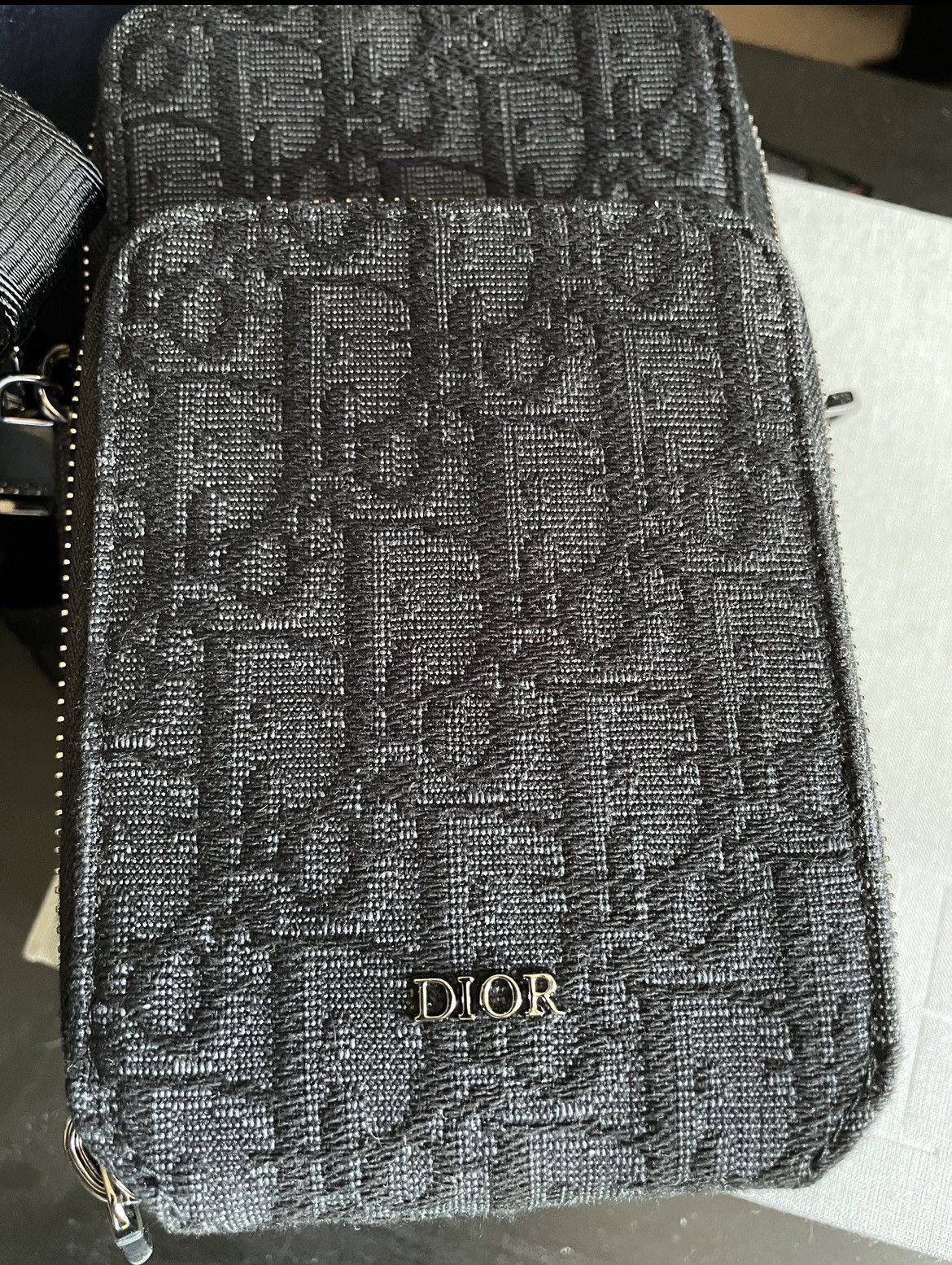 Dior Dior Black Oblique Crossbody Bag Pouch Size ONE SIZE - 7 Thumbnail