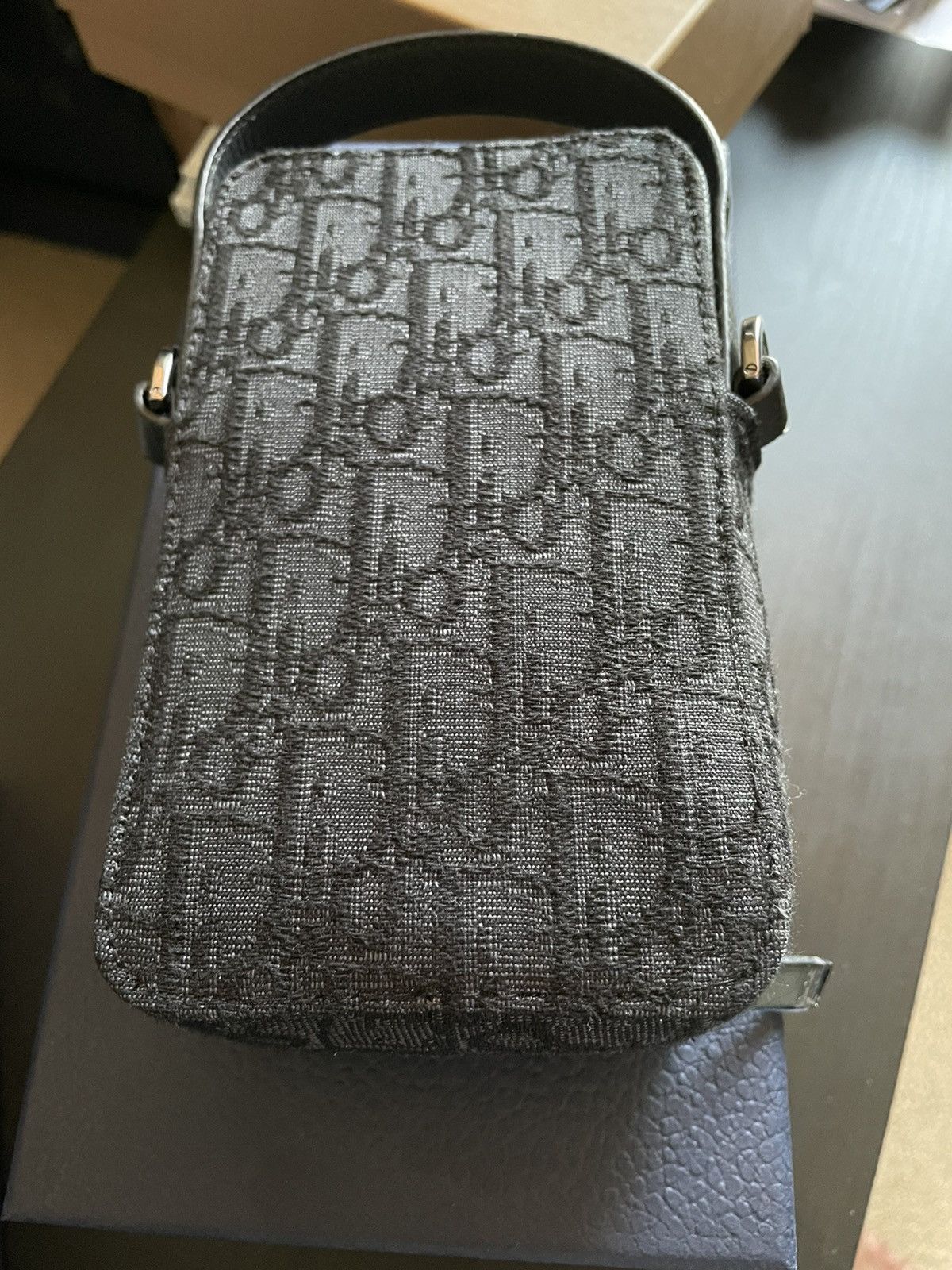 Dior Dior Black Oblique Crossbody Bag Pouch Size ONE SIZE - 8 Thumbnail