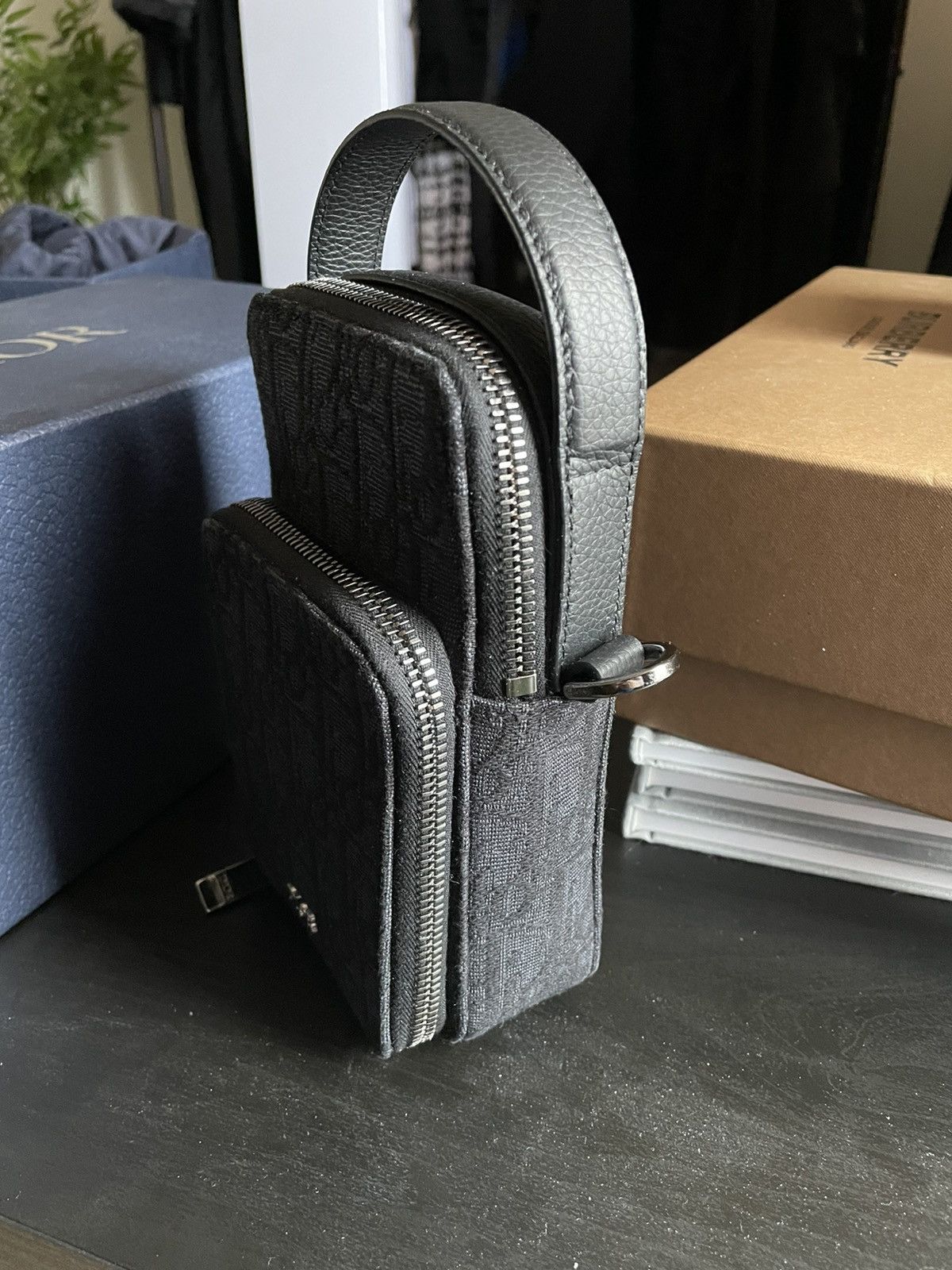 Dior Dior Black Oblique Crossbody Bag Pouch Size ONE SIZE - 10 Thumbnail