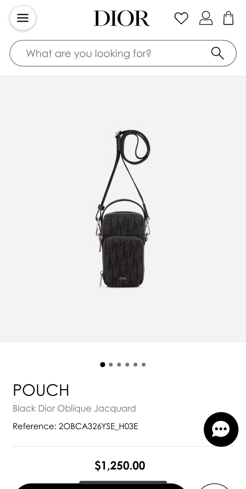 Dior Dior Black Oblique Crossbody Bag Pouch Size ONE SIZE - 20 Thumbnail