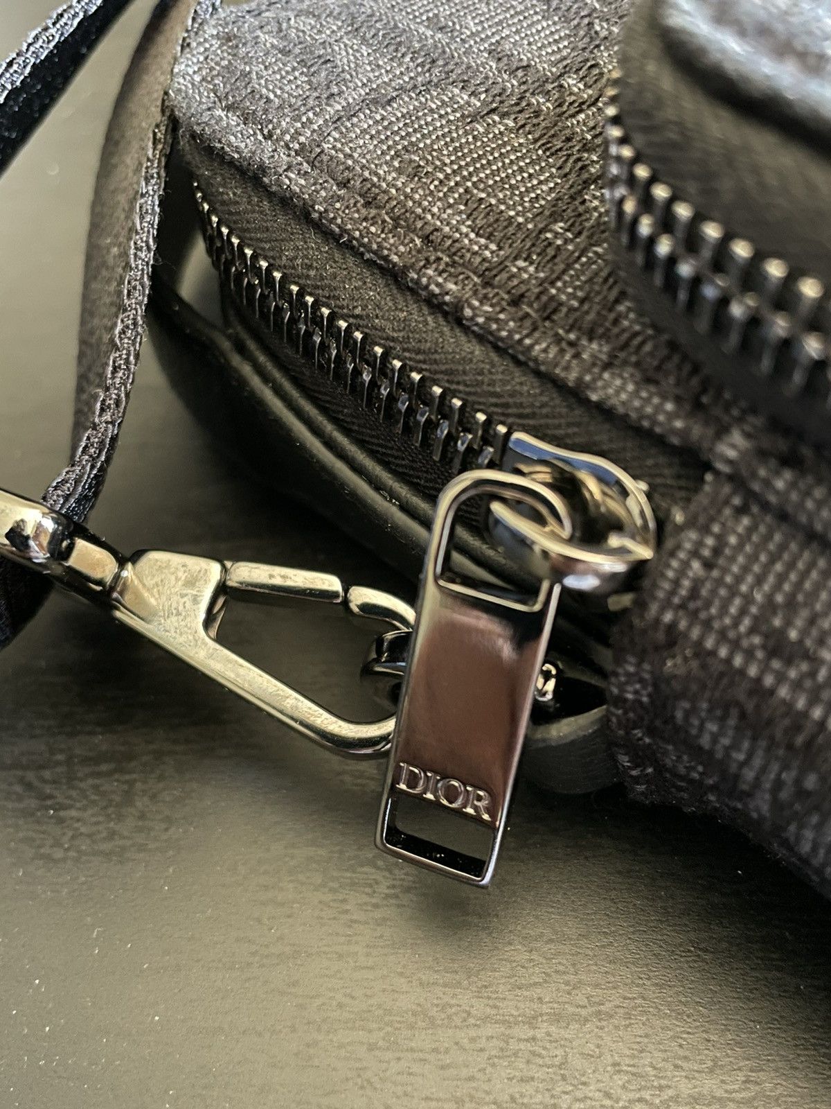 Dior Dior Black Oblique Crossbody Bag Pouch Size ONE SIZE - 5 Thumbnail