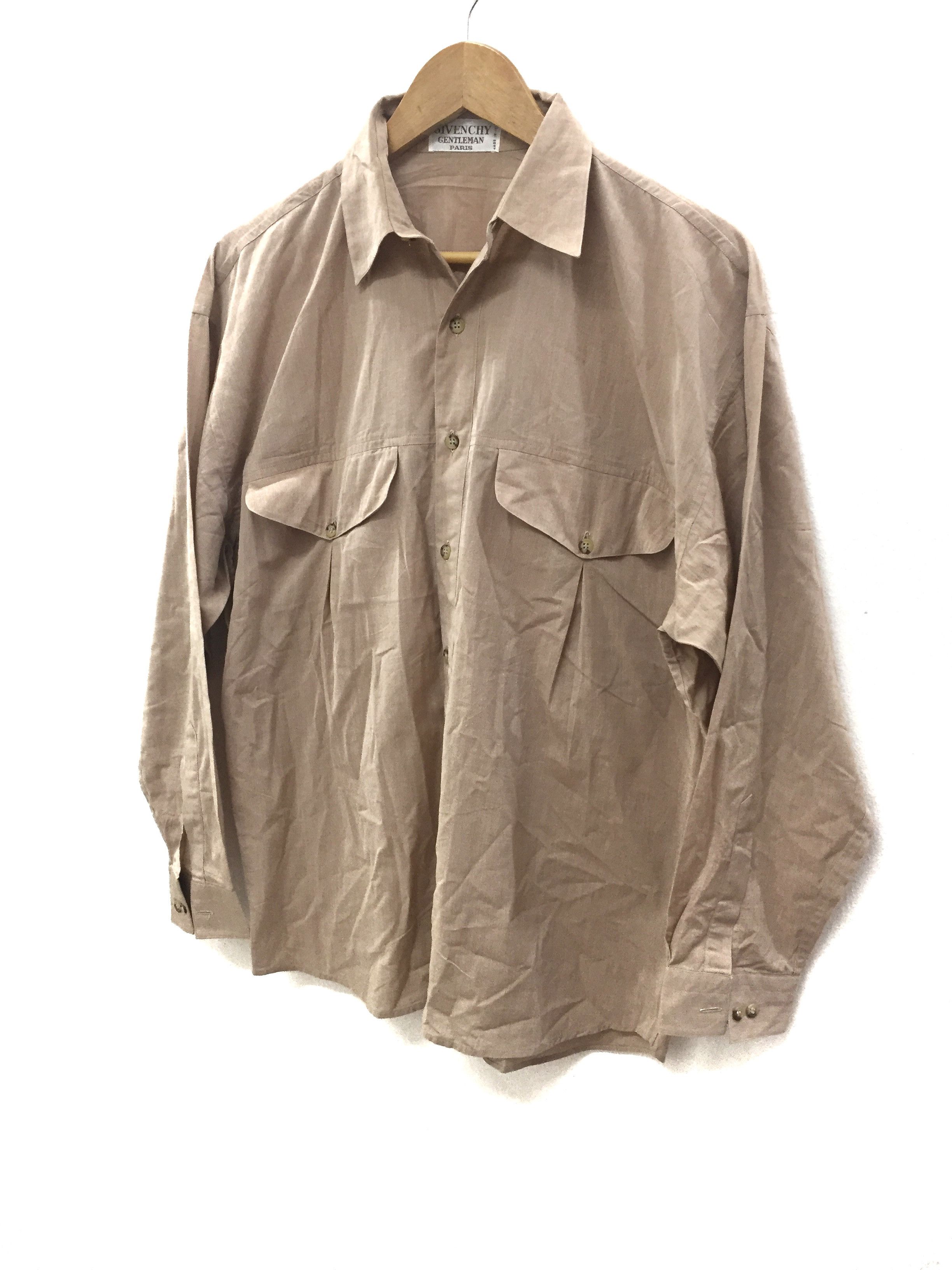 Givenchy hidden pocket Silk Cotton Button up Size US L / EU 52-54 / 3 - 1 Thumbnail
