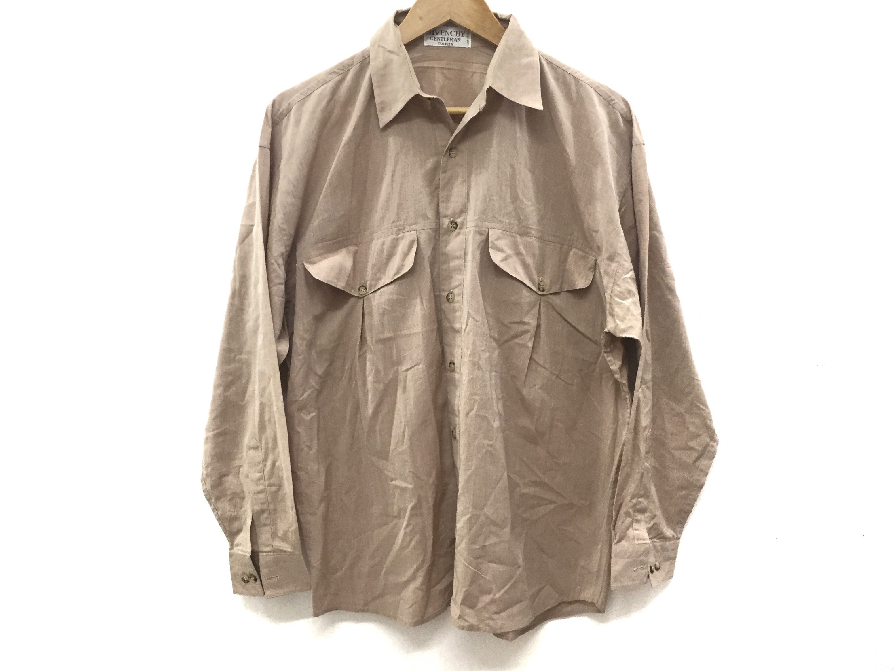 Givenchy hidden pocket Silk Cotton Button up Size US L / EU 52-54 / 3 - 2 Thumbnail