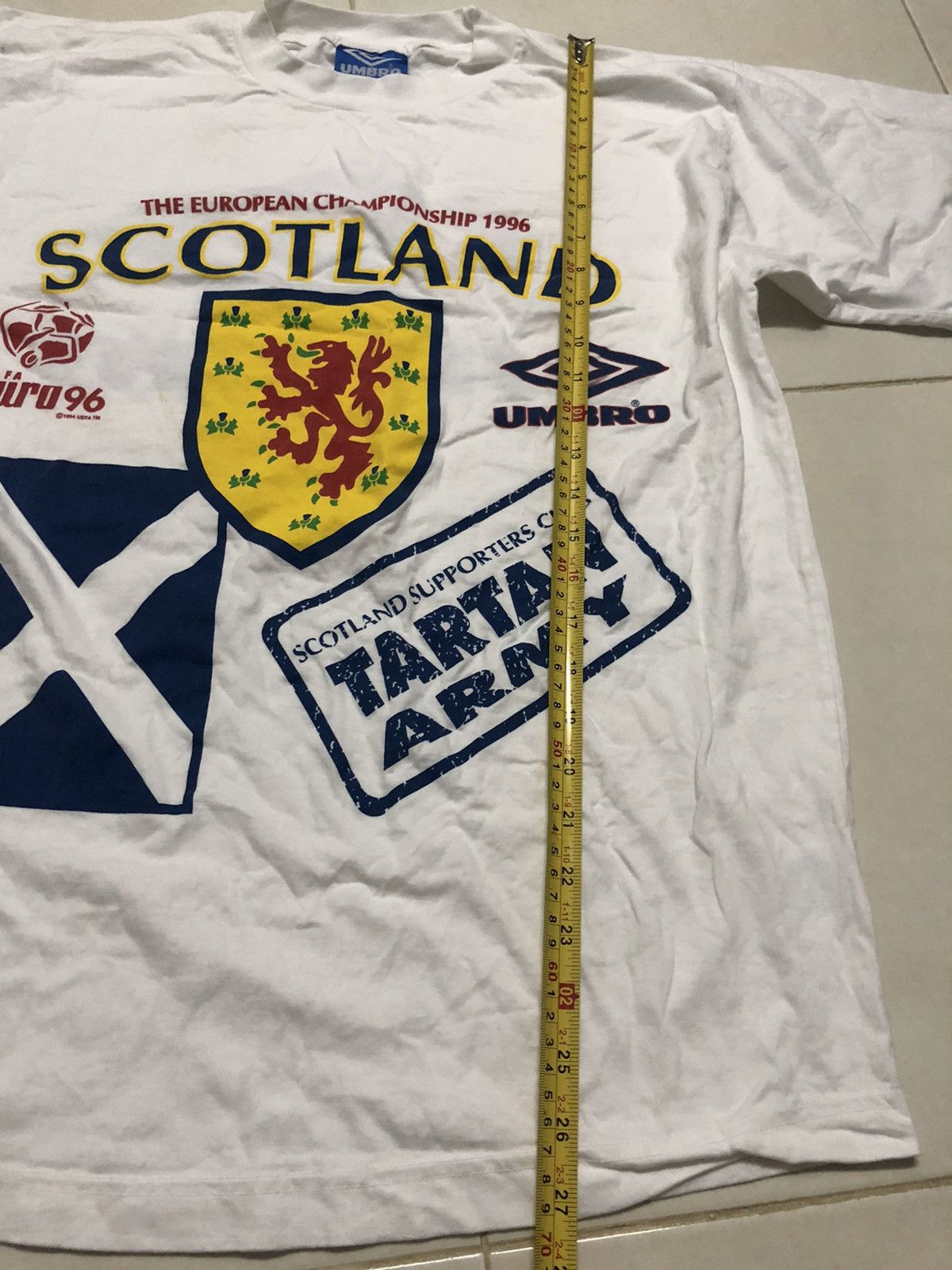 Umbro × Vintage Vintage 1994 Ueropean Championship Scotland Umbro T-Shirt Size US M / EU 48-50 / 2 - 7 Thumbnail