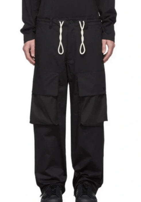 Y-3 Y3 Black gabardine Cargo pants | Grailed